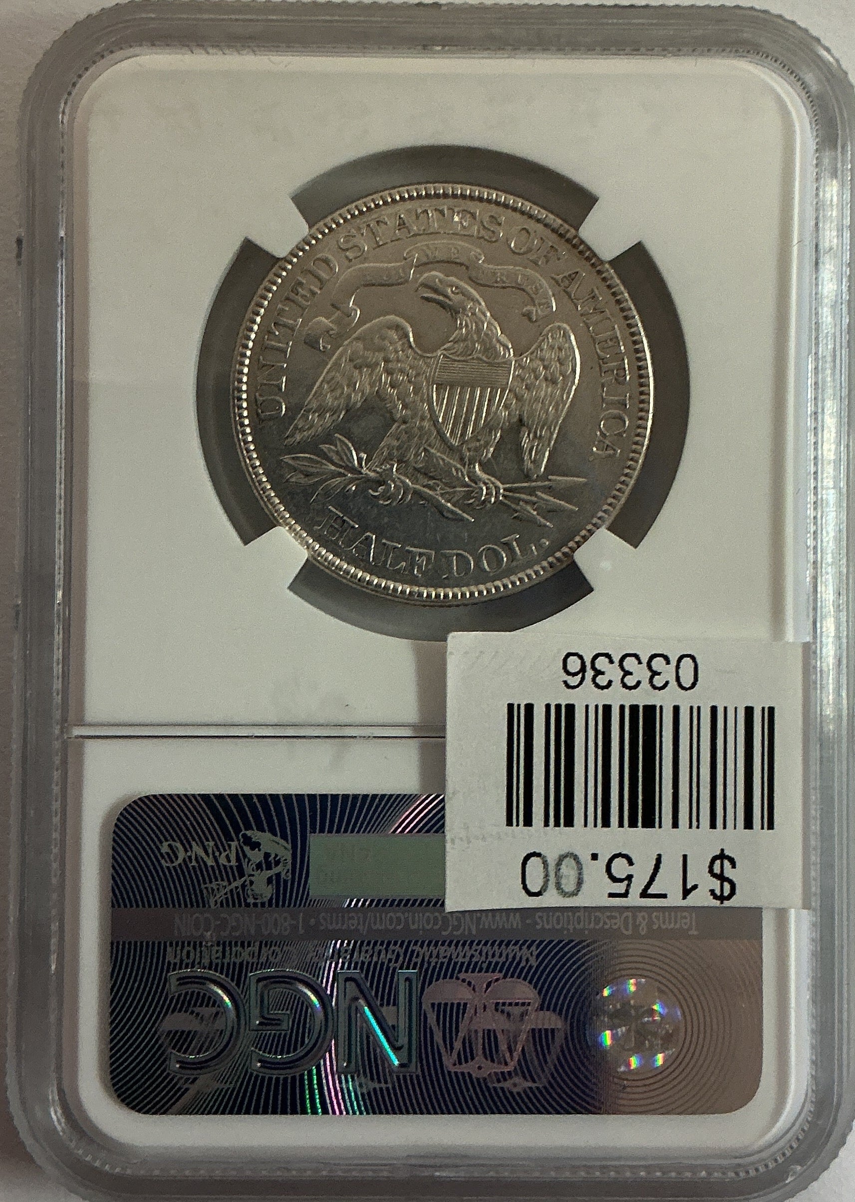 1877 Liberty Seated Half Dollar, ANACS AU Details, Store #HR2030