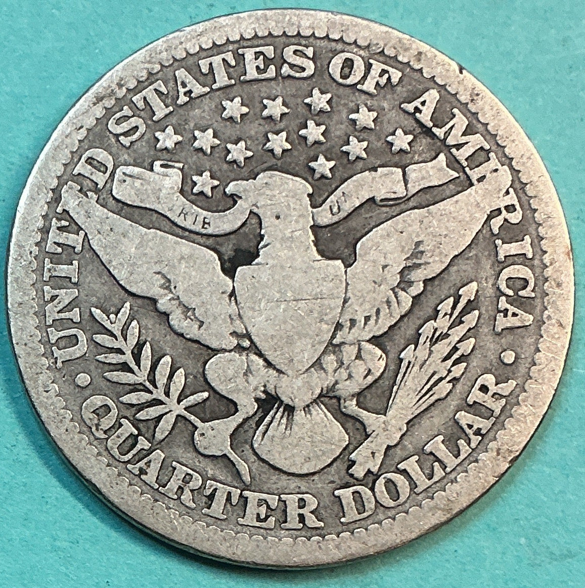 1915 Barber Quarter., Good+ Circulated Details., Store#QR1319
