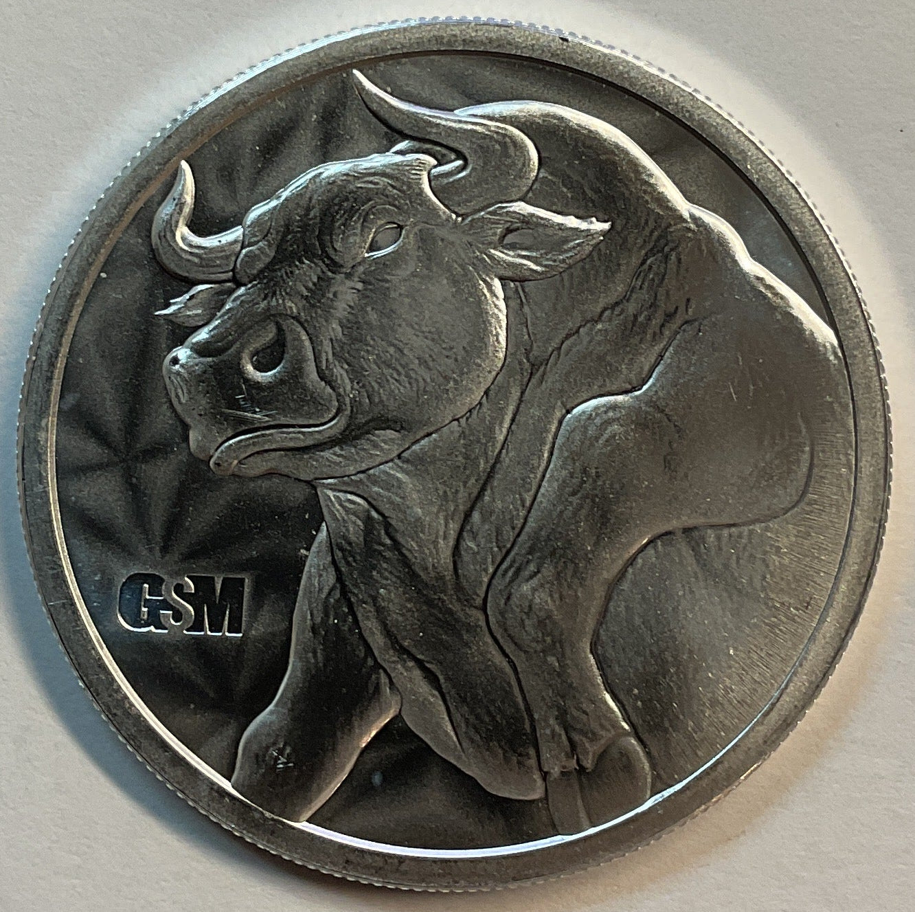 .999 silver, 1 Troy Ounce, Bull & Bear Silver Round Bullion, Store #SR024