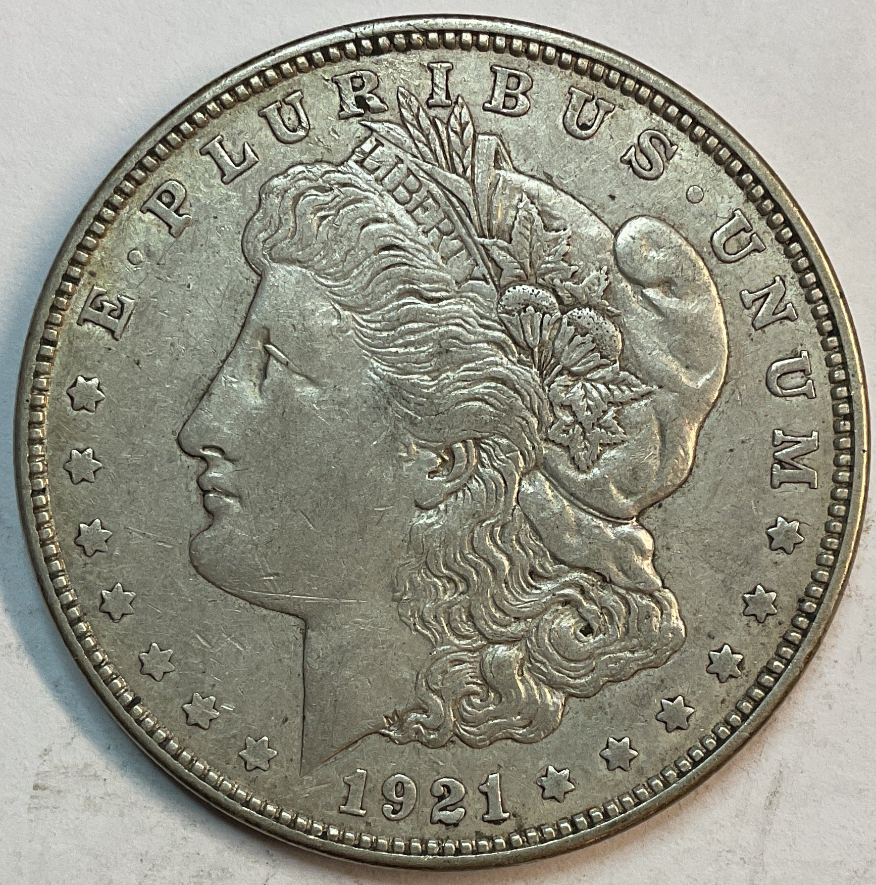1921-D Morgan Silver Dollar, Extra Fine Circulated Coin, Store Sale #DR0373
