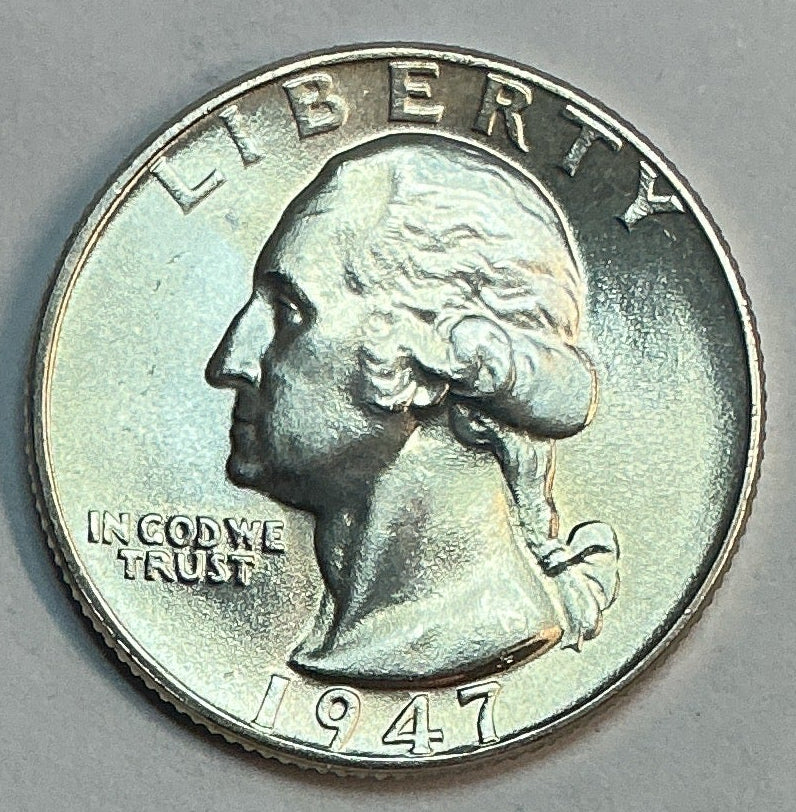 1947 Washington Quarter, Brillant Uncirculated Coin, Store #QR1725
