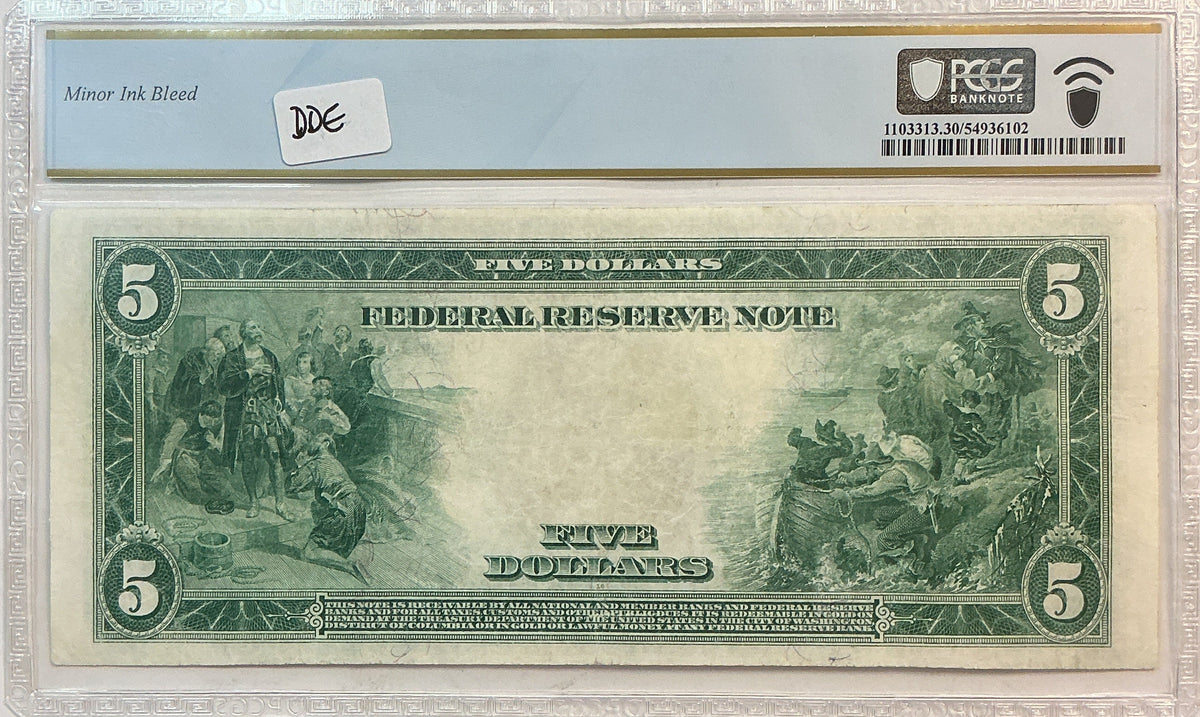 1914 $5, Federal Reserve Note, Fr. 834B, PCGS Certified VF-30, Store GFRB079