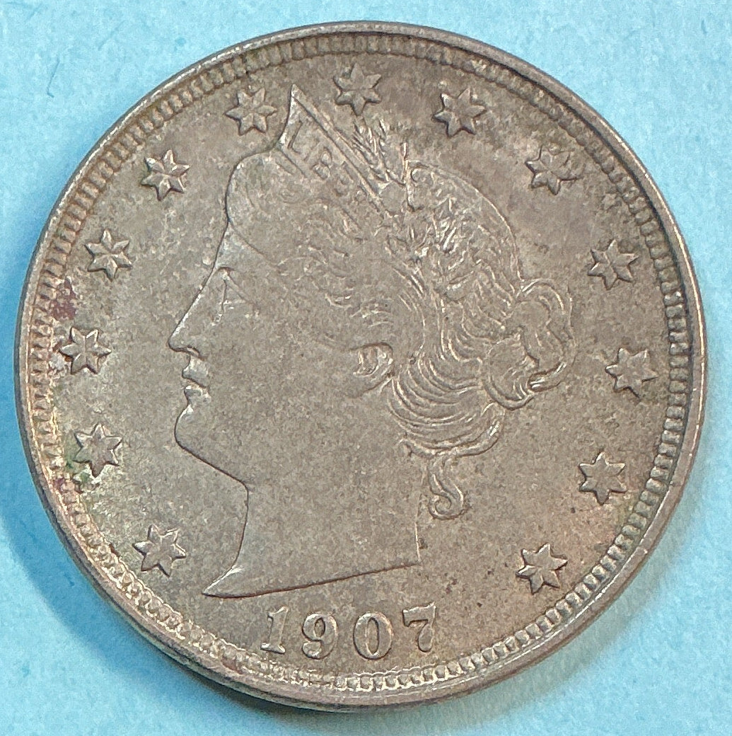 1907 Liberty Nickel, Very Fine Circulated Coin, Store #NL898