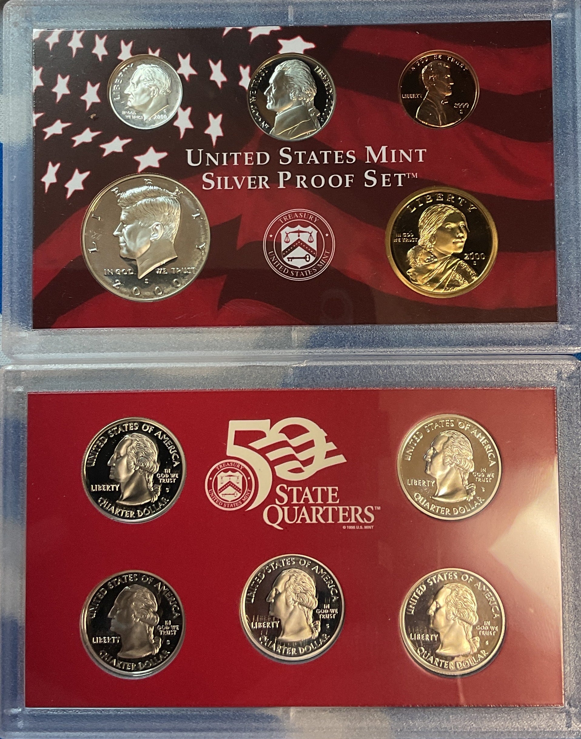 2000 United States Mint Silver Proof Set w/C.O.A.