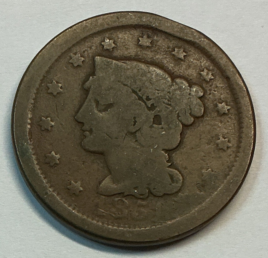 1851 Liberty Head Large Cent. Affordable About Good Collectible Coin. Store #CT1408