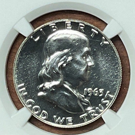 1963 Ben Franklin Half Dollar, NGC PF-67, Proof Uncirculated Coin, Store #GHR1814