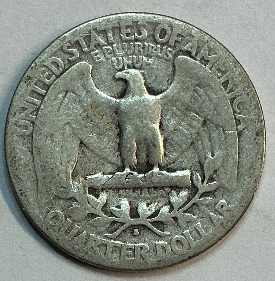 1941-S Washington Silver Quarter, Affordable Circulated Collectible Coin. Sale #QR1694