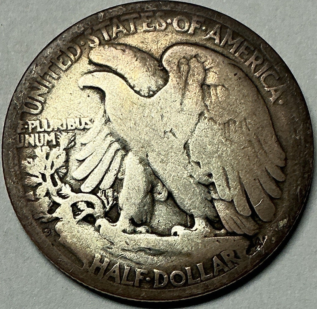 1920-S Walking Liberty Half Dollar, Very Good+ Circulated Coin, Store #HR2044
