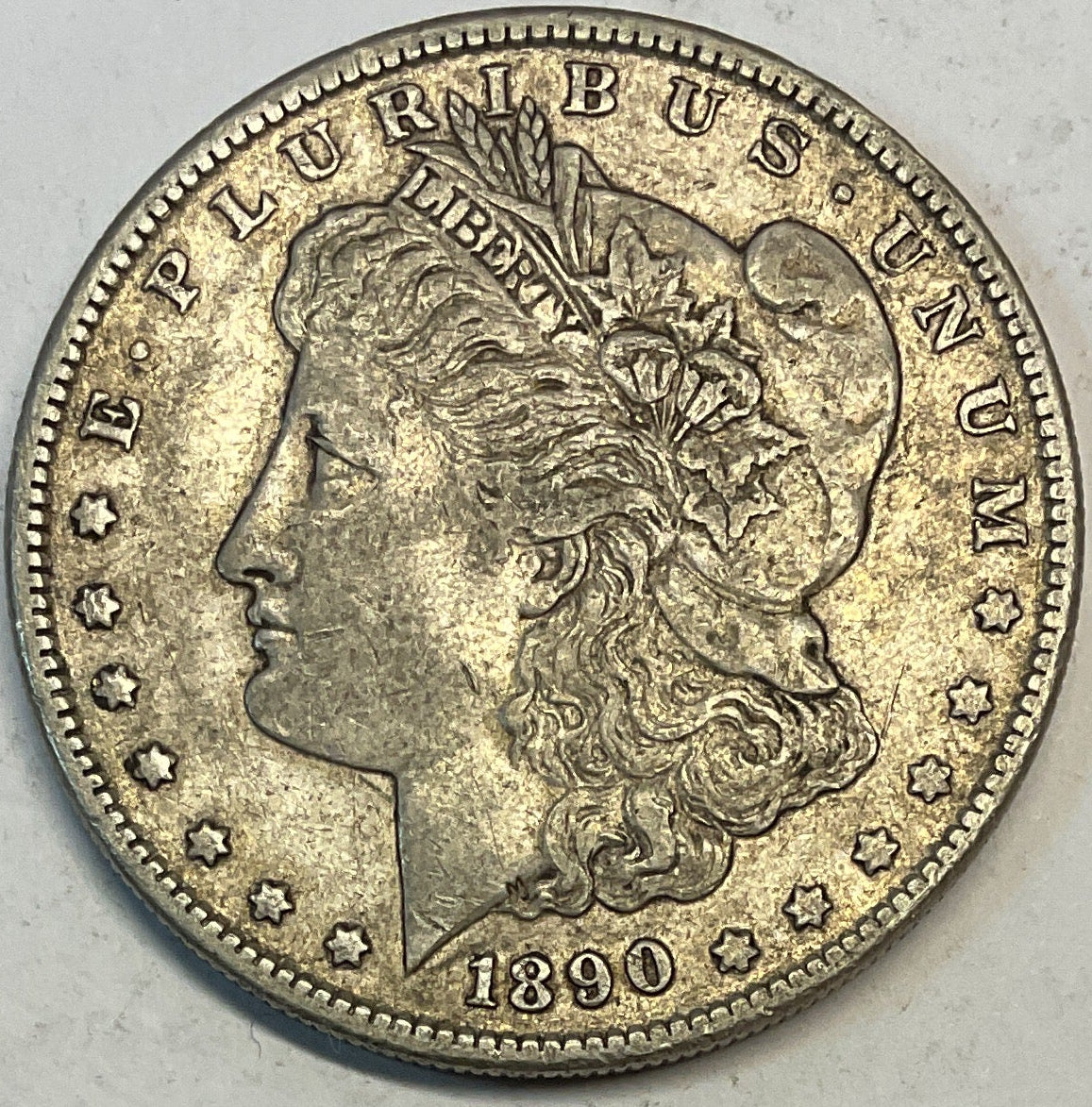 1890-S Morgan Silver Dollar, Very Fine Plus, Circulated Coin, Store #DR0902