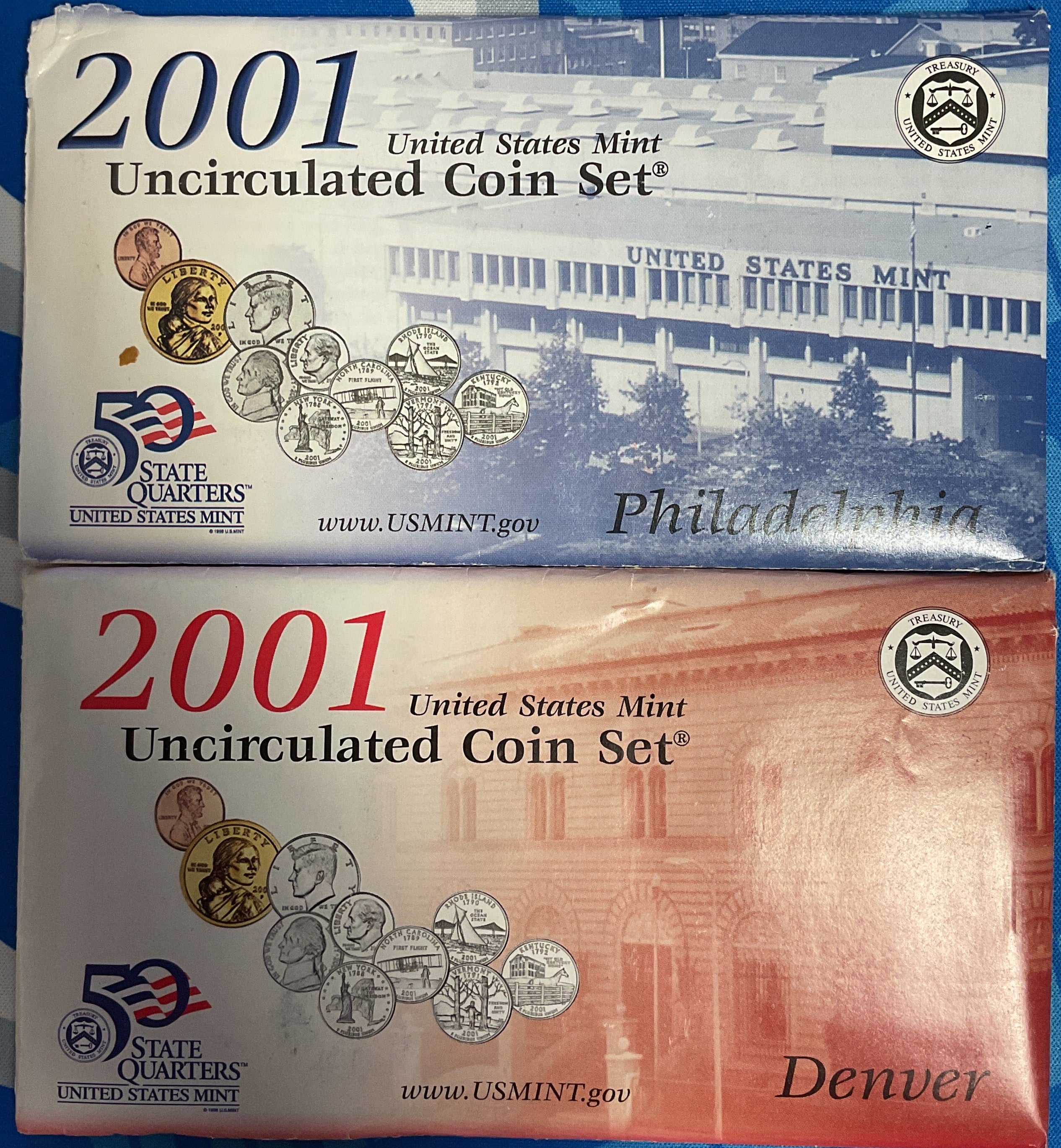 2001 United States Uncirculated 20-Coin Mint Set