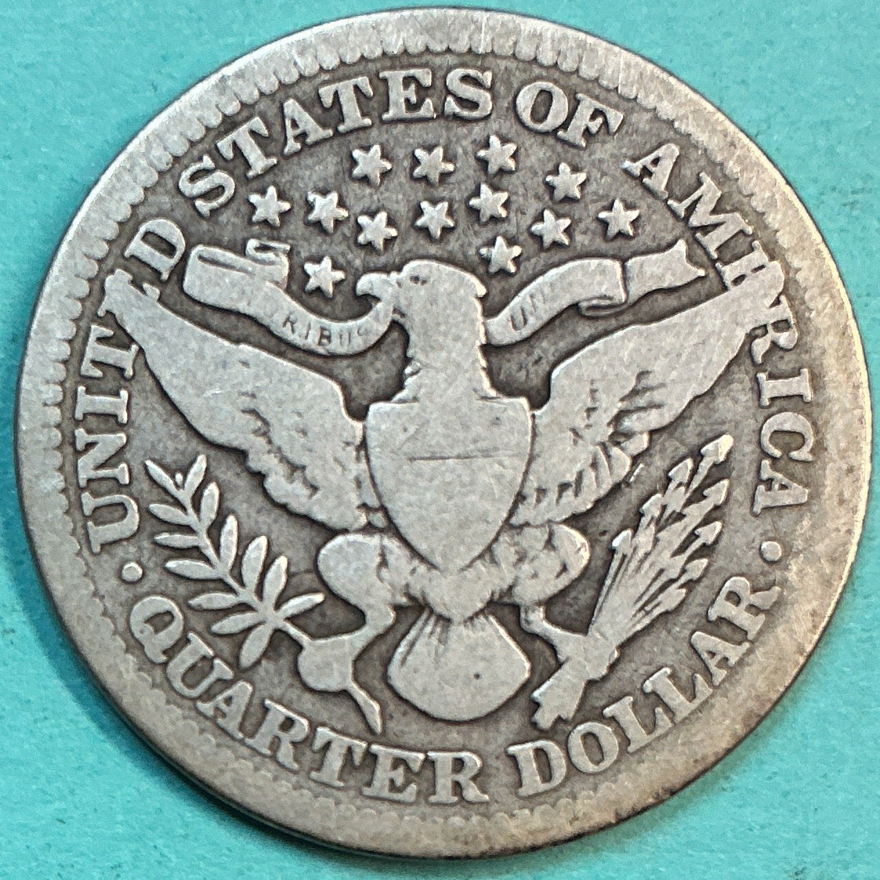 1905 Barber Quarter., Good Circulated Details., Store#QR1229