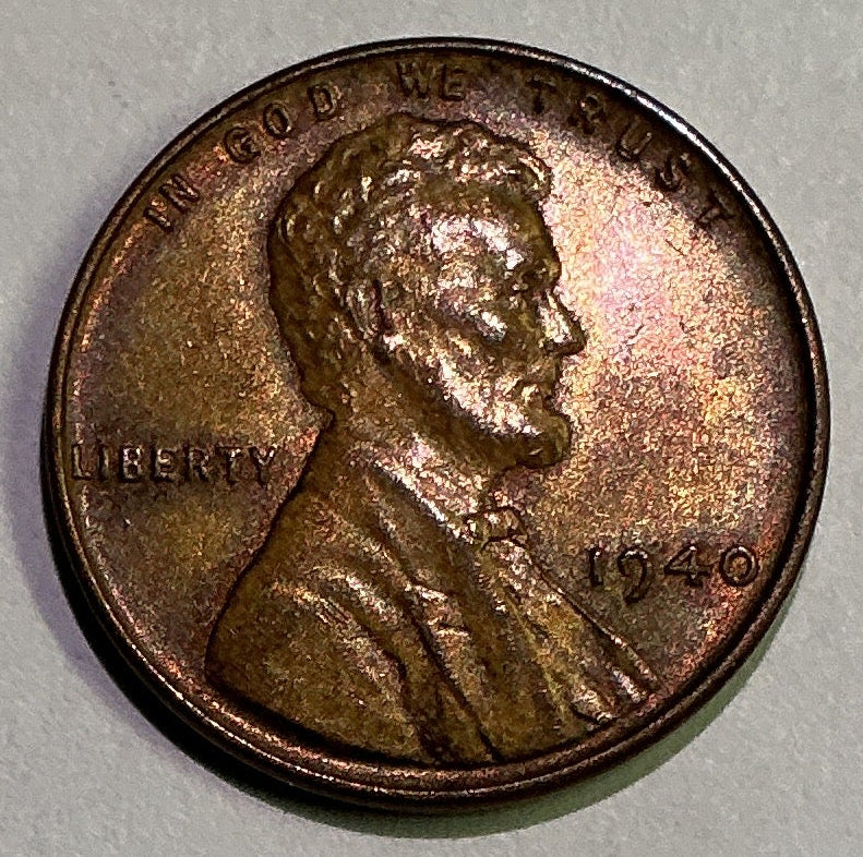 1940 Lincoln Cent, Mint State Uncirculated Coin, Store #CT1275