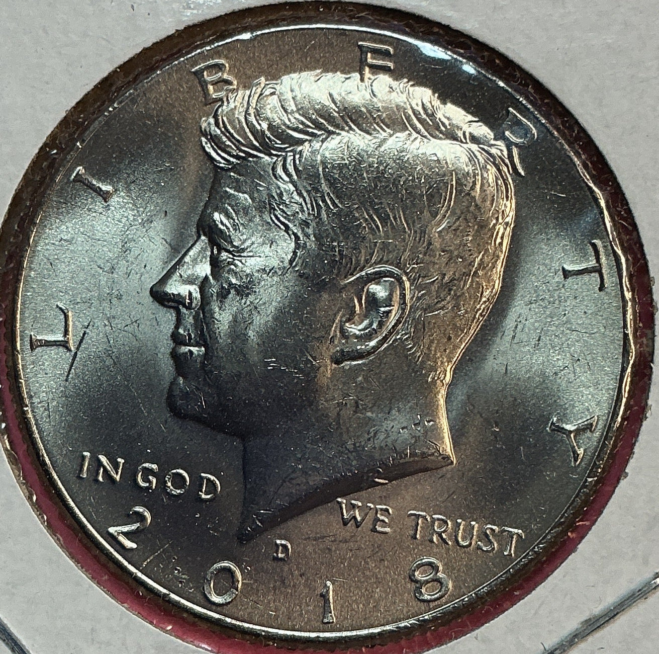 2018-D Kennedy Half Dollar. Modern Half. Gem UN-Circulated. Store #HR1856