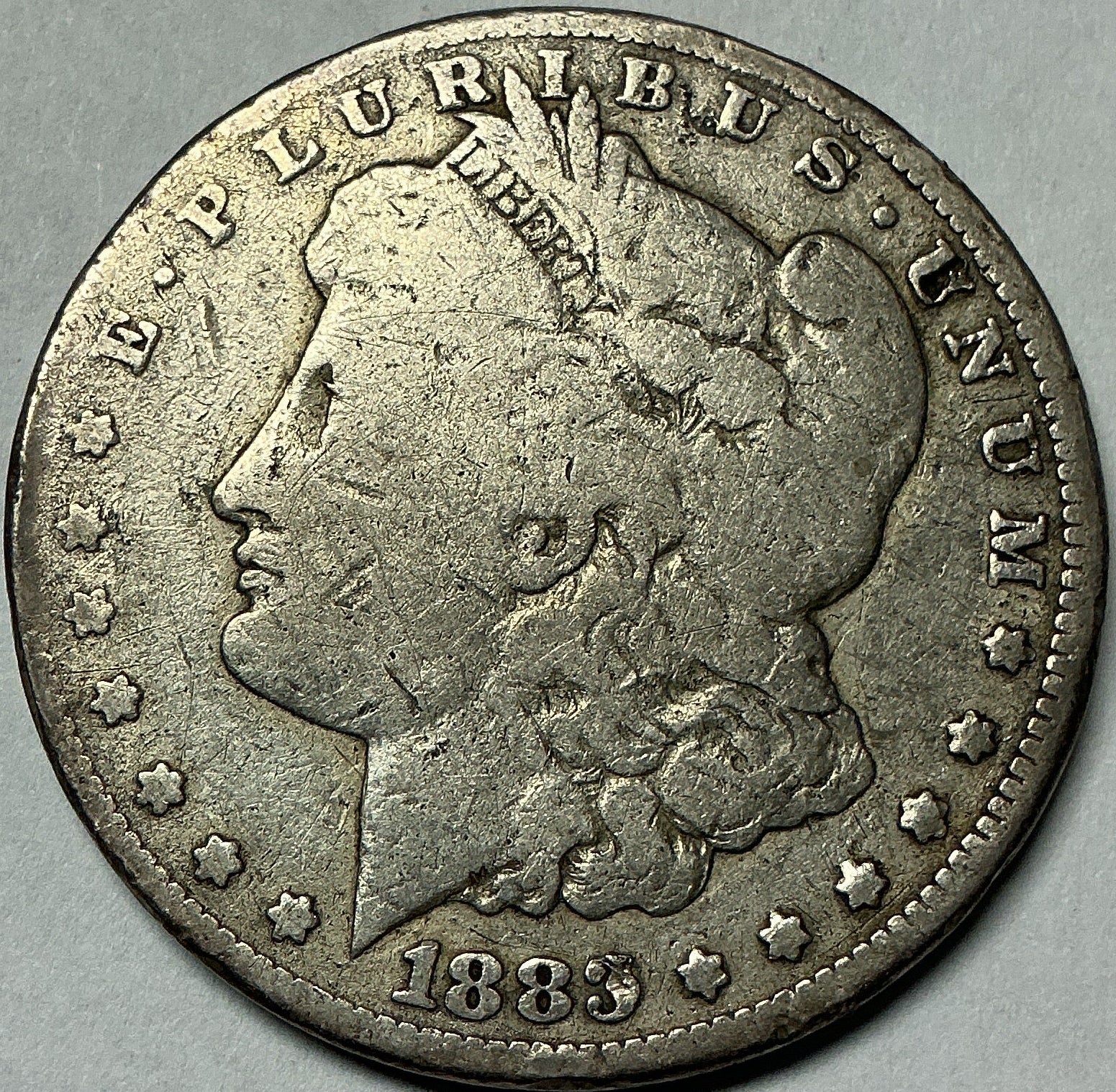 1883-CC Morgan Dollar, Very Good+ Circulated Coin, Store #DR1570