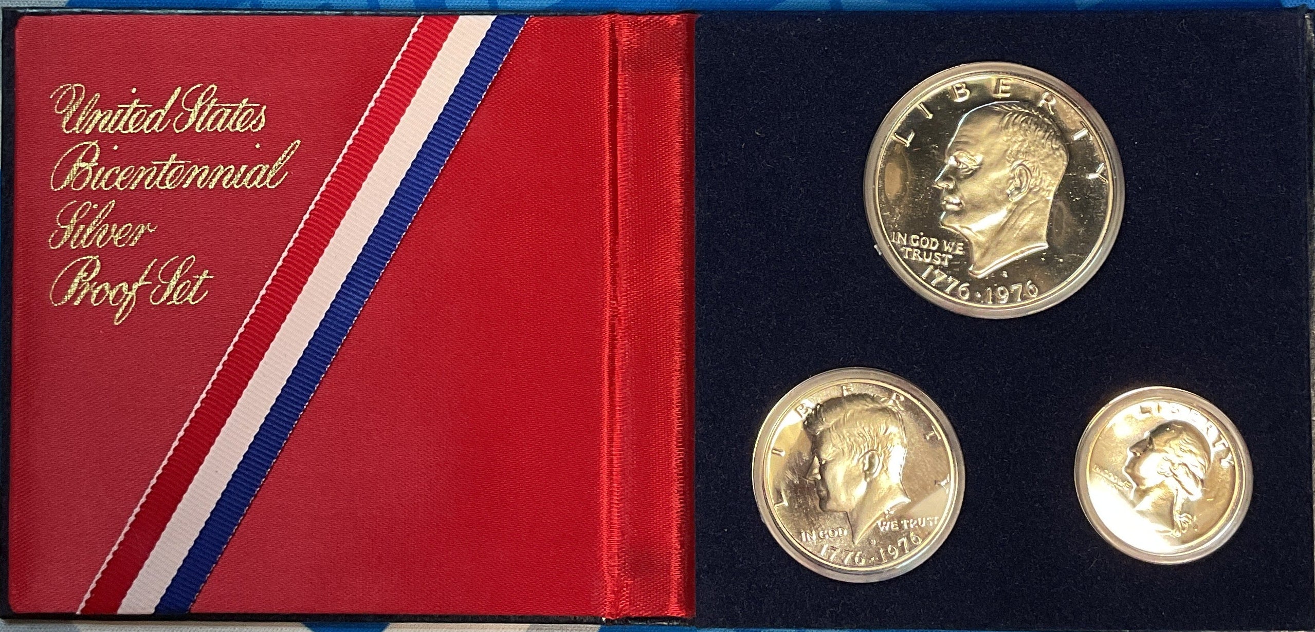 1976 U.S. Bicentennial Silver Uncirculated Set. 1776-1976. Store #PT048