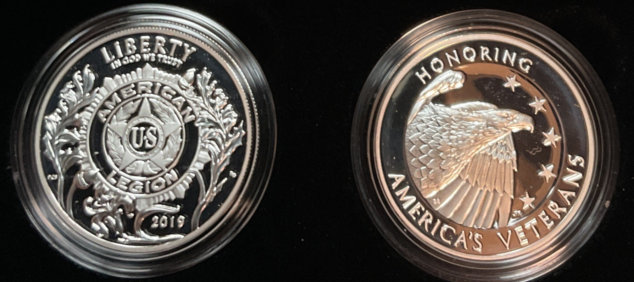 2019 American Legion, Proof Silver Dollar and Silver Medal Set, #SR012