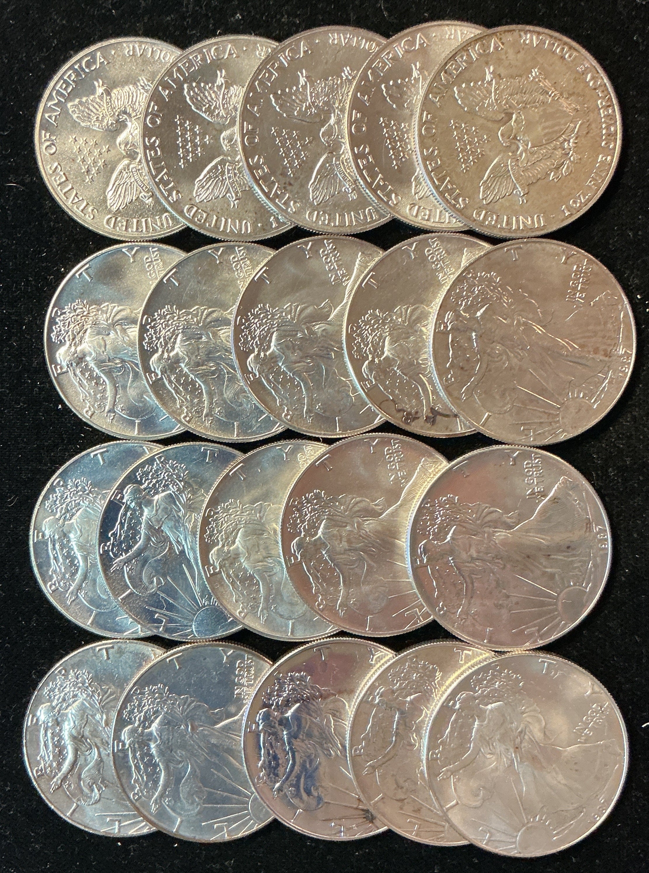 1987 American Silver Eagle Rolls. Store #SR025