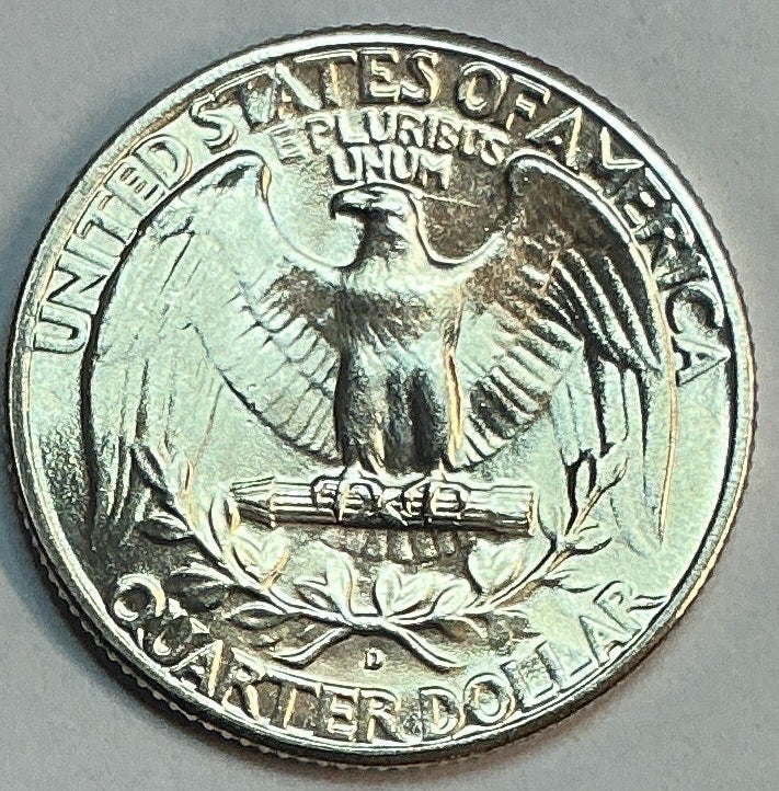 1947-D Washington Quarter, Brillant Uncirculated Coin, Store #QR1726