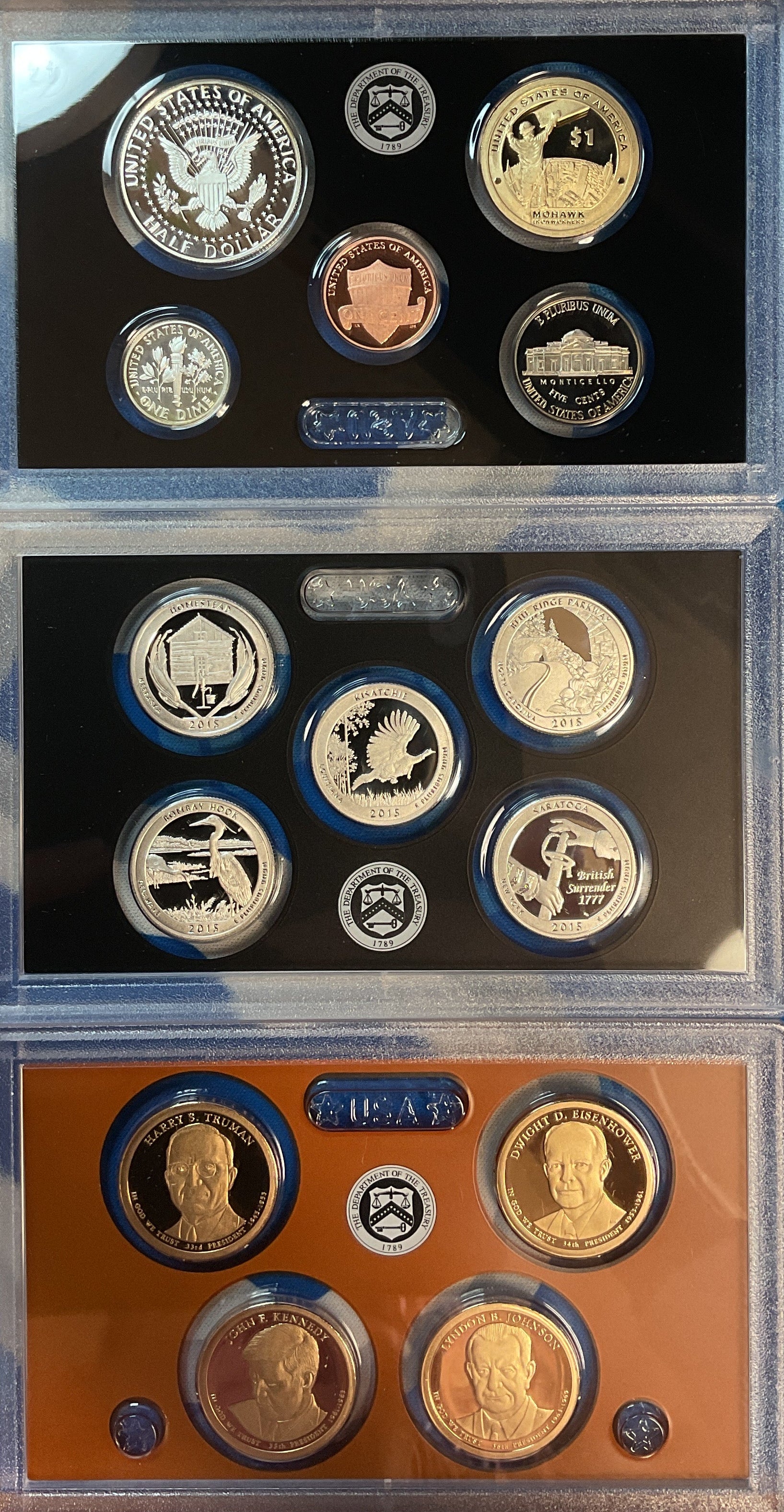 2015 United States Mint Silver Proof Set w/C.O.A.