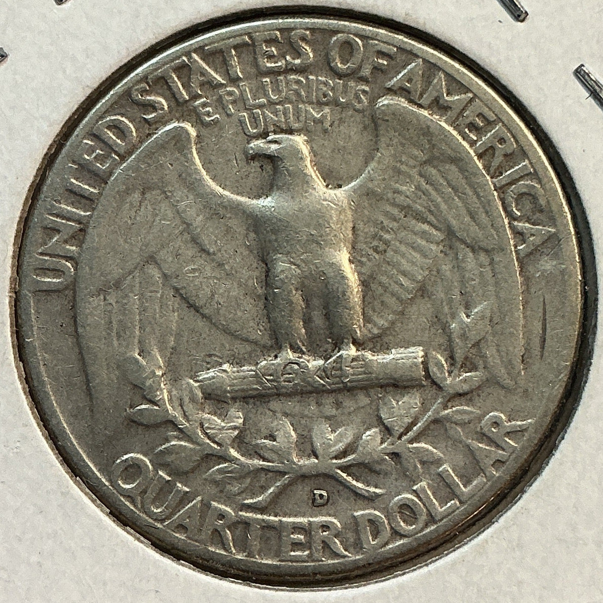 1960-D Silver Washington Quarter., Very Good Circulated Coin., Store #QR1857