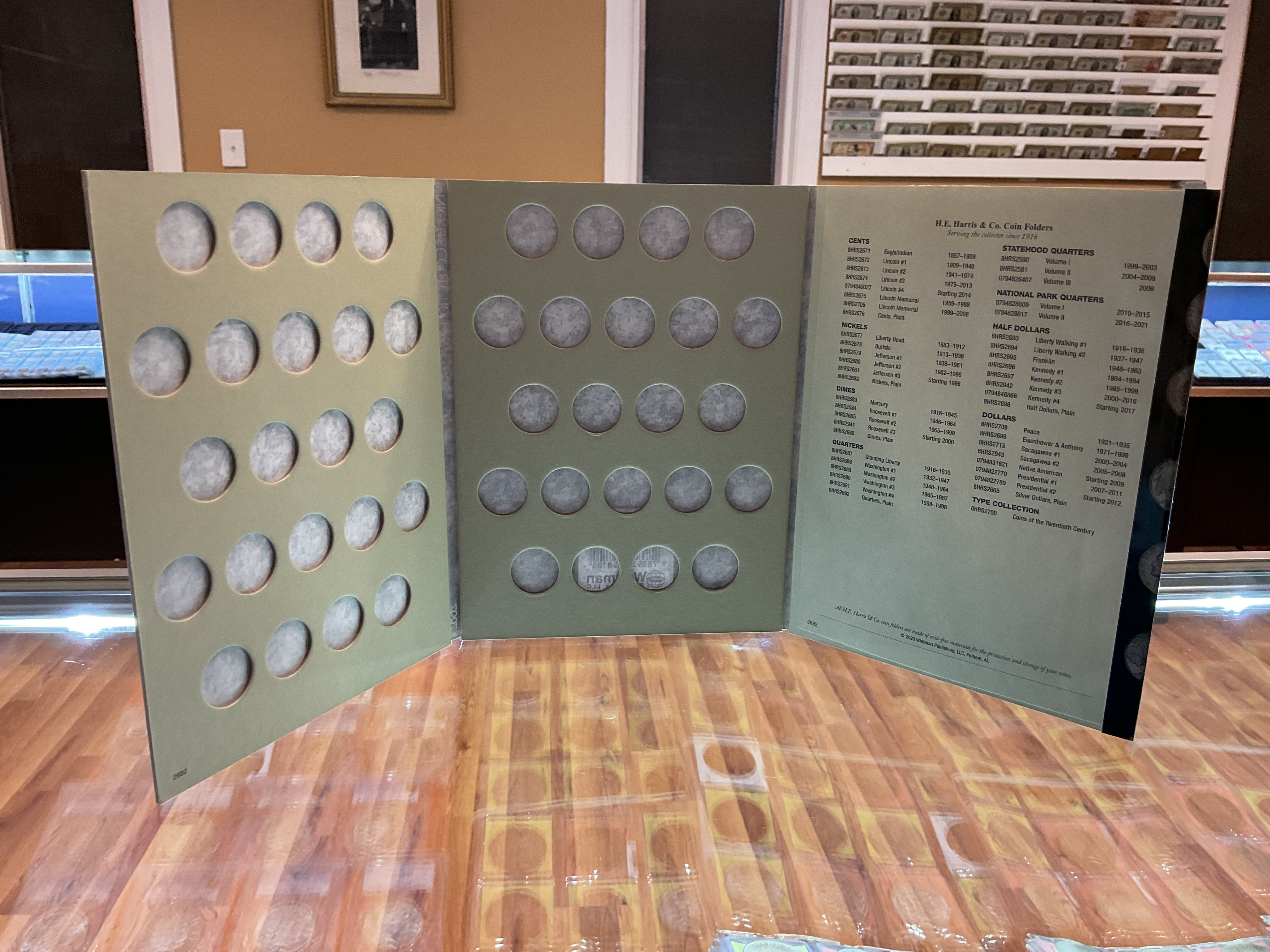 Nickels, Harris Coin Folder,