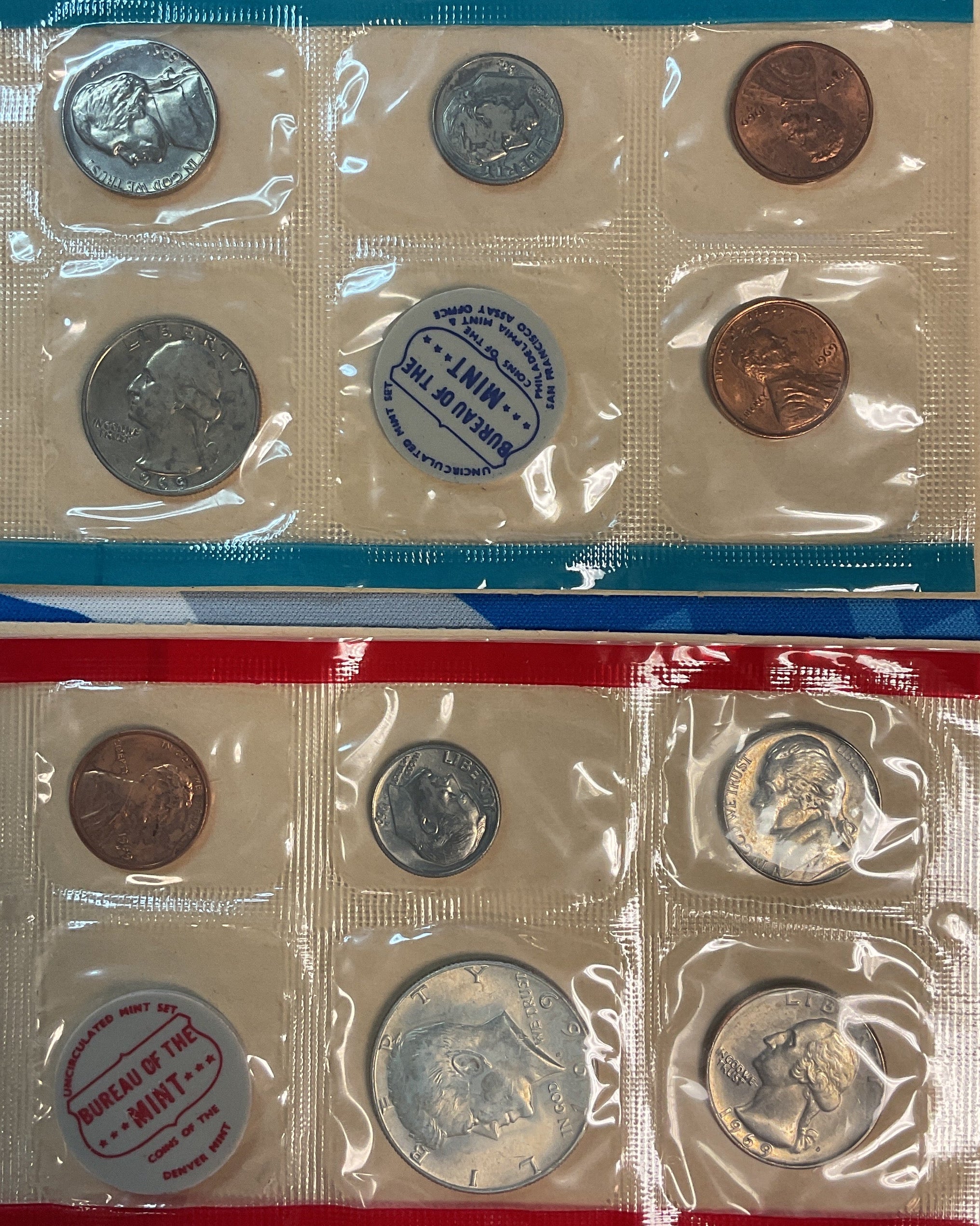 1969 United States Uncirculated 10-Coin Mint Set