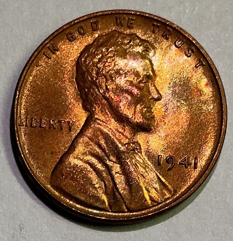 1941 Lincoln Cent, Mint State Uncirculated Coin, Store #CT1280