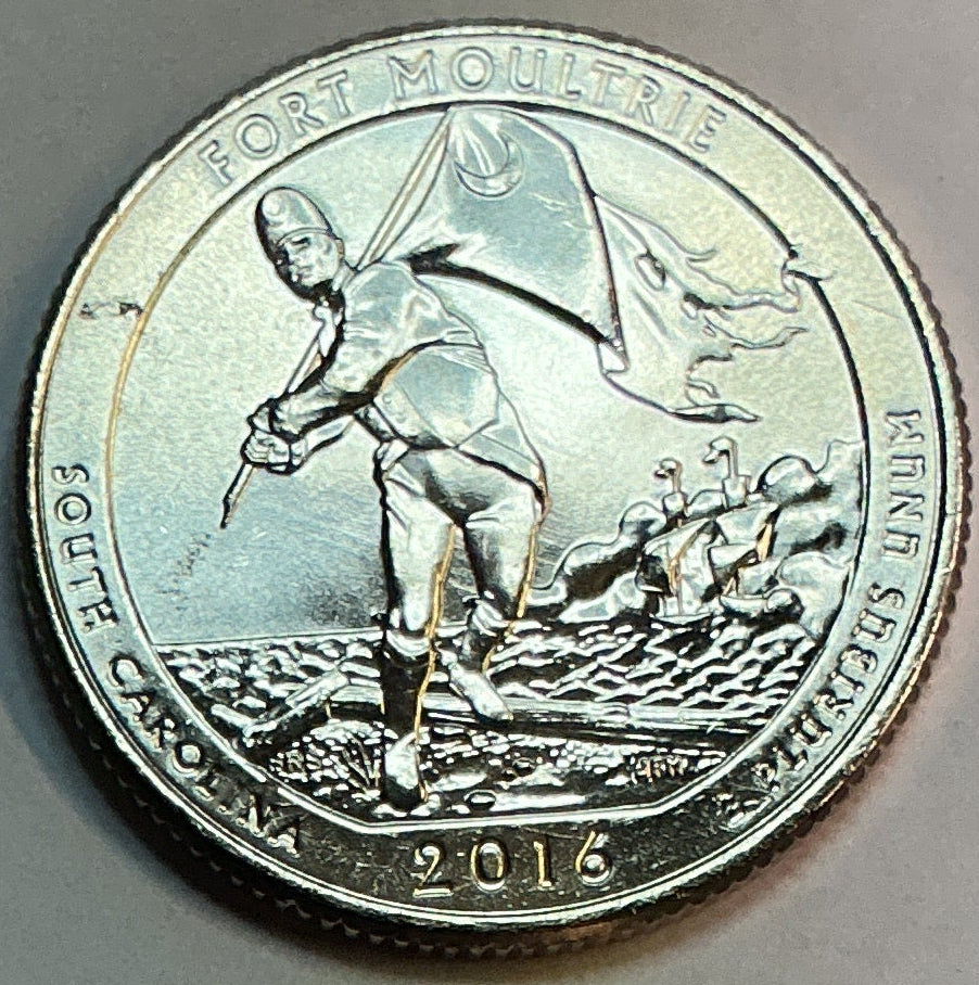 2016-D Uncirculated, Fort Moultrie (Fort Sumter National Monument), South Carolina, Washington Quarter