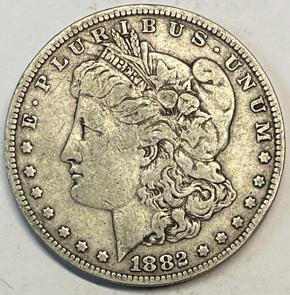 1882-O Morgan Silver Dollar, Very Fine Circulated Coin, Store #DR0881