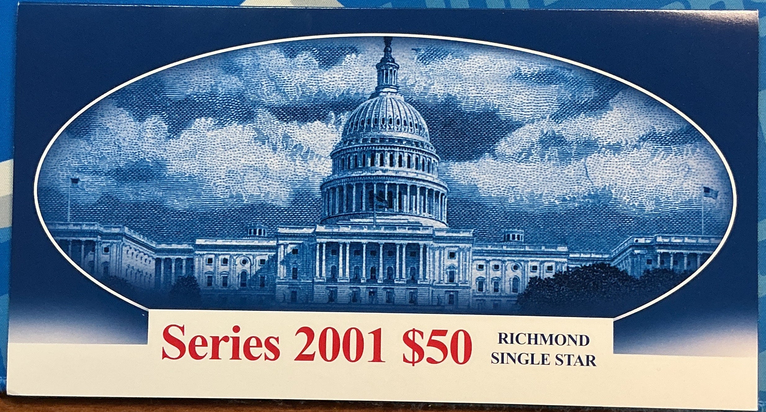 2001 Series $50 Single Star Note, F.R.Notes, Richmond, Very Low Serial Number Store #FRN020