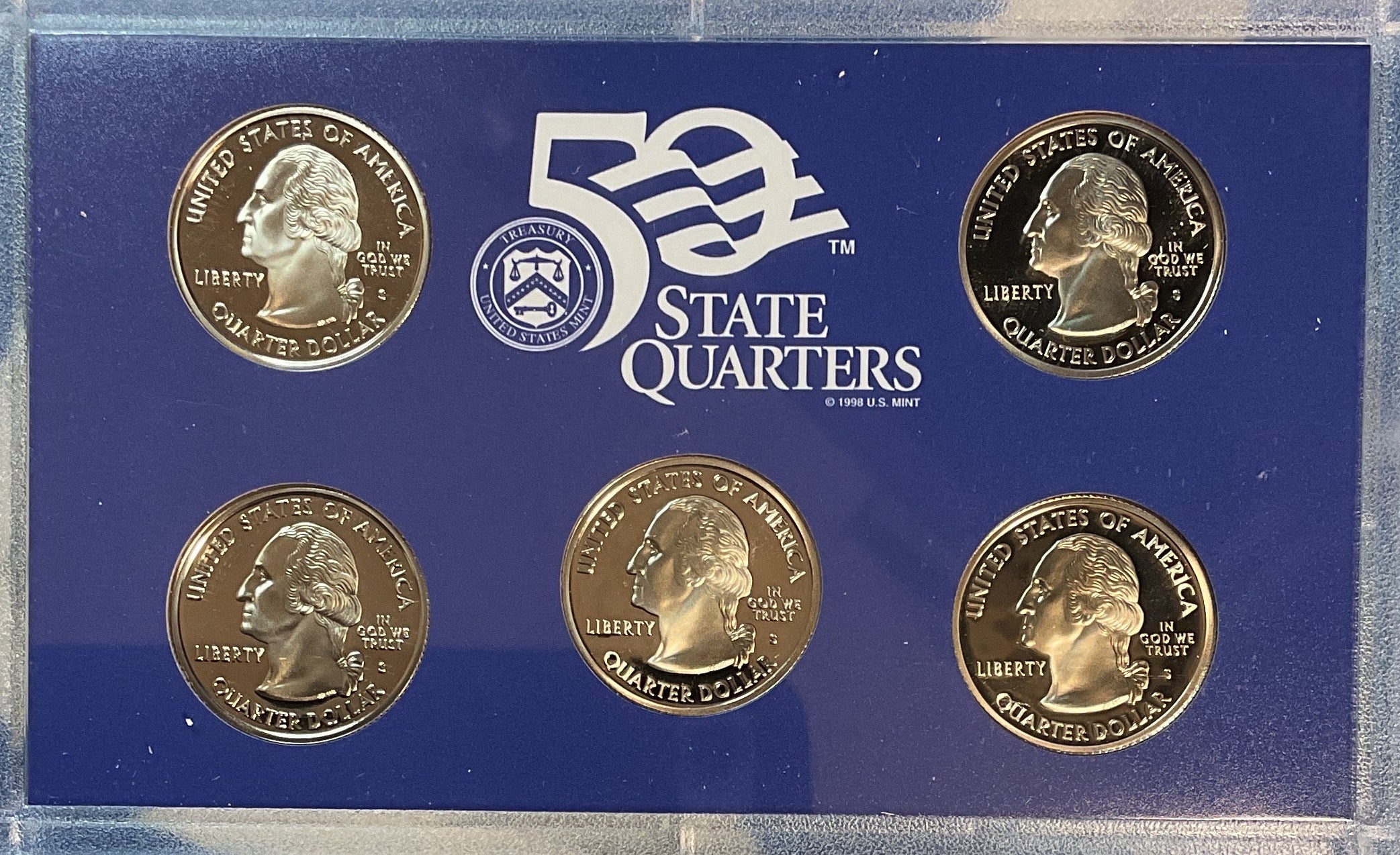 2003 U.S. Mint 50 State Quarters Proof Set, in Original Government Packaging.