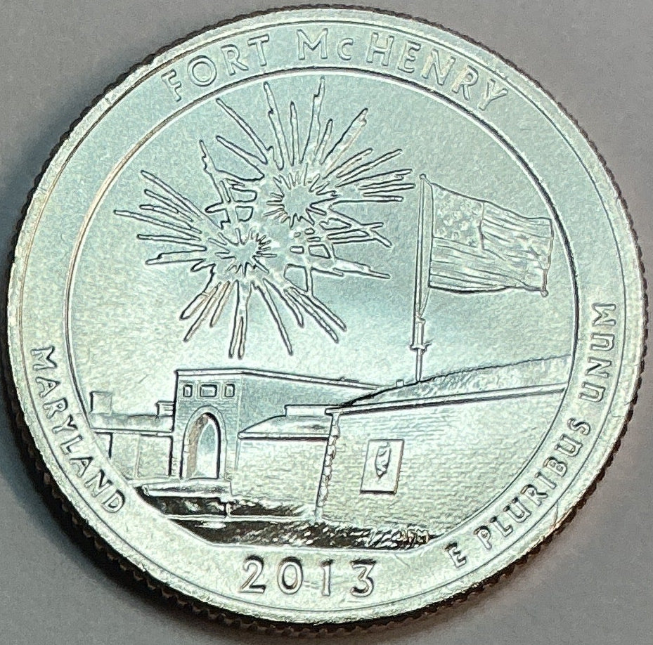 2013-D Uncirculated, Fort McHenry National Monument & Historic Shrine, Maryland, Washington Quarter