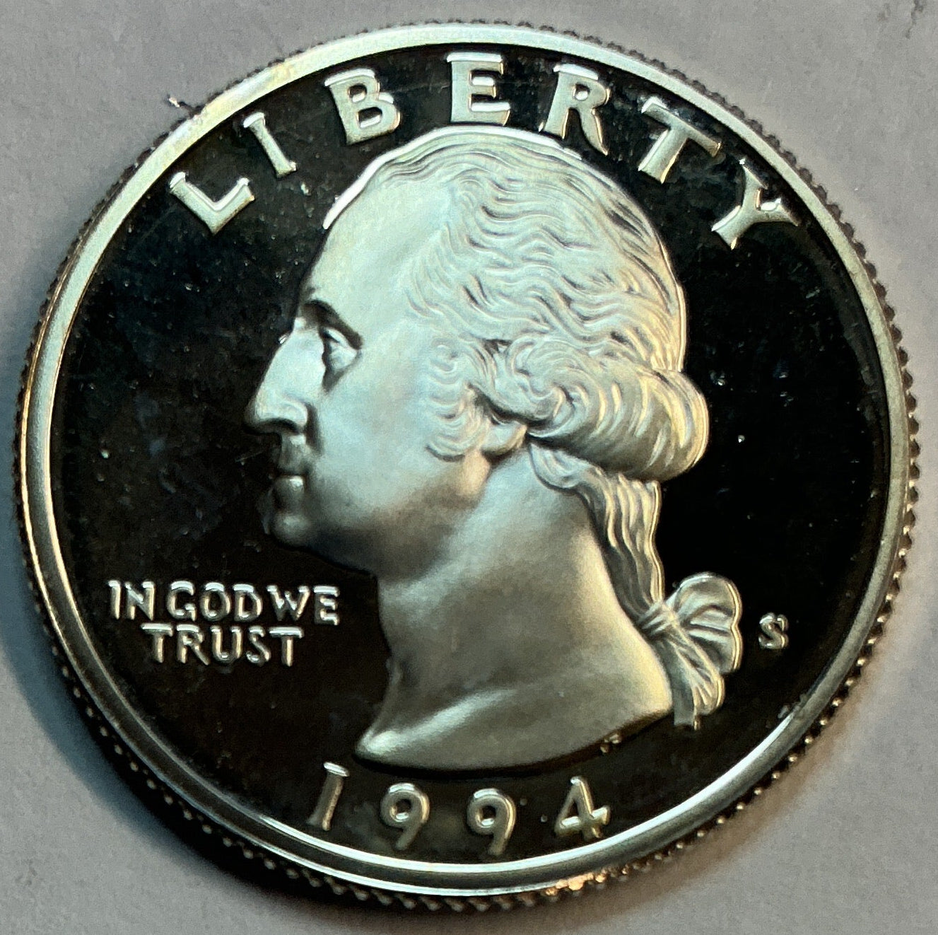 1994-S Silver Washington Quarter, GEM Proof Uncirculated Coin, Store #QR1475