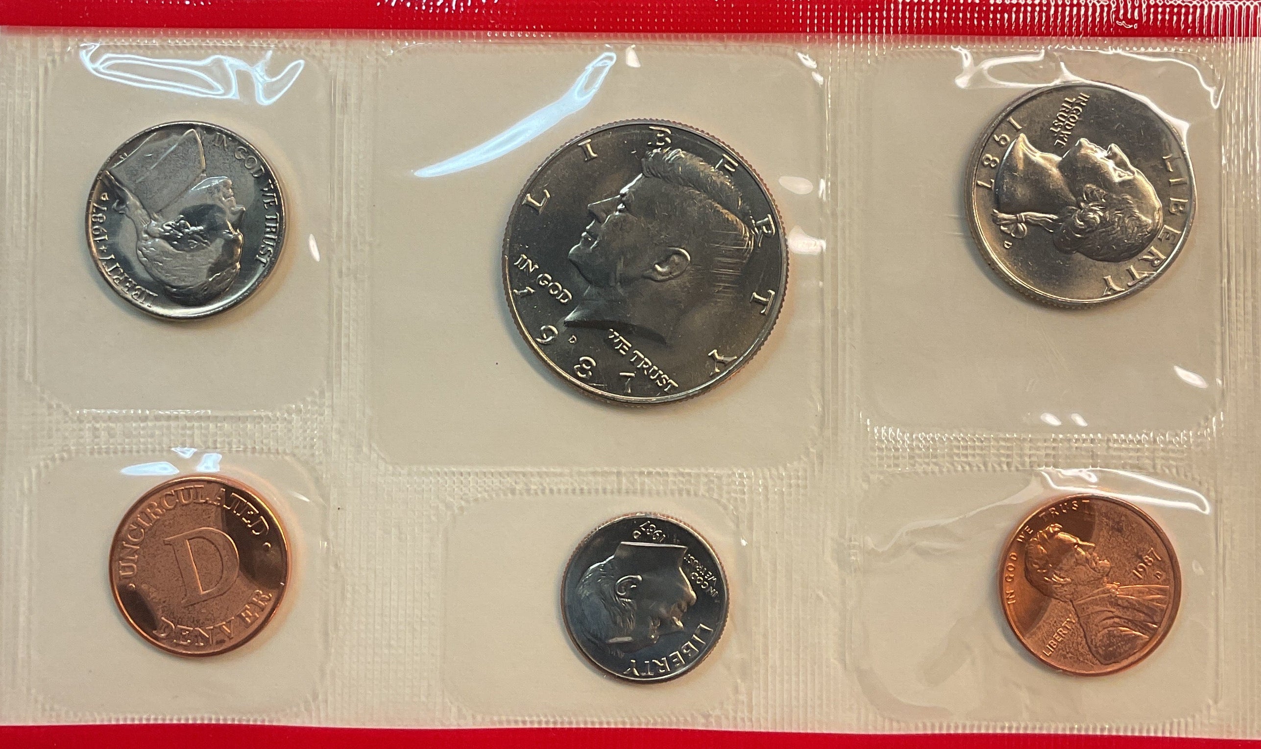 1987 United States Uncirculated 12-Coin Mint Set