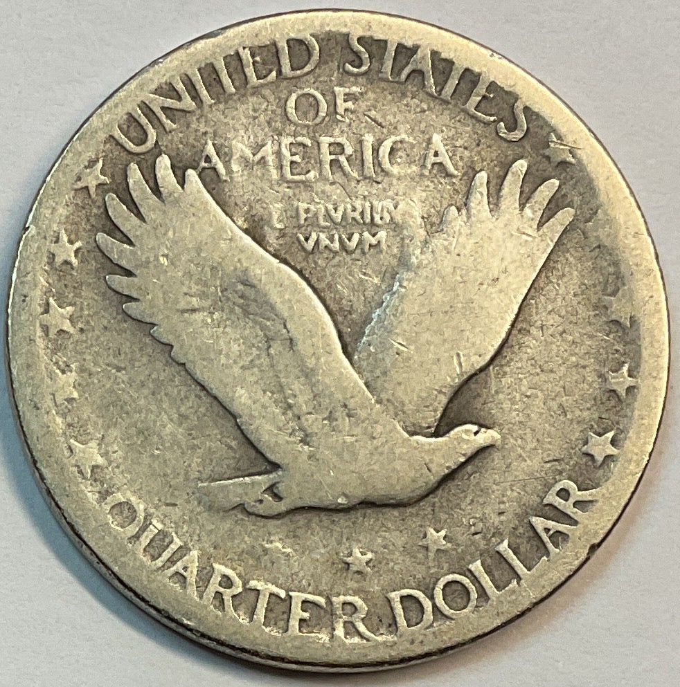 1926-S, Standing Liberty Quarter, Very Good Circulated Coin, Store #QR1171
