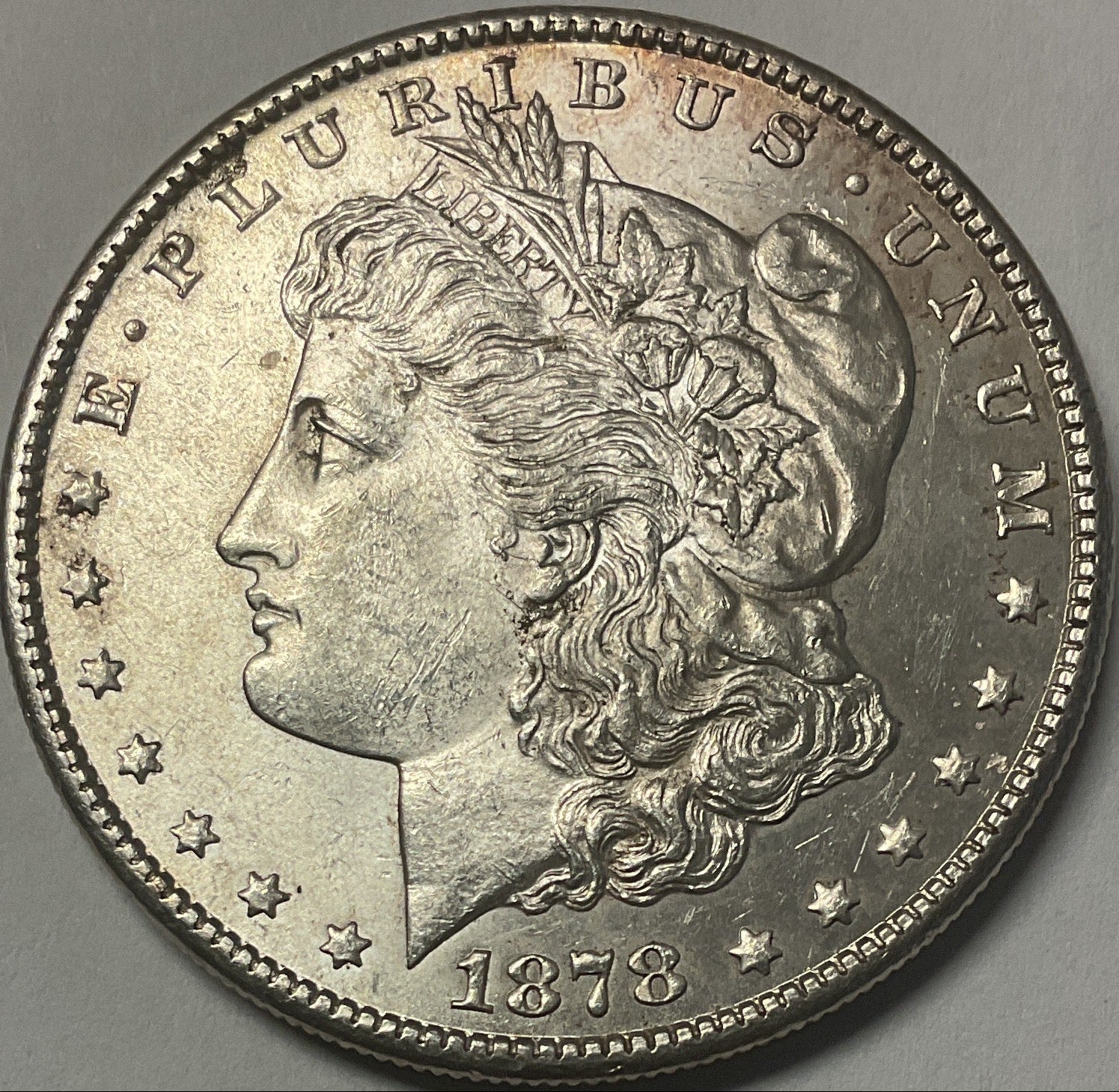 1878-S Morgan Dollar, Mint State Uncirculated Coin, Store #DR1564