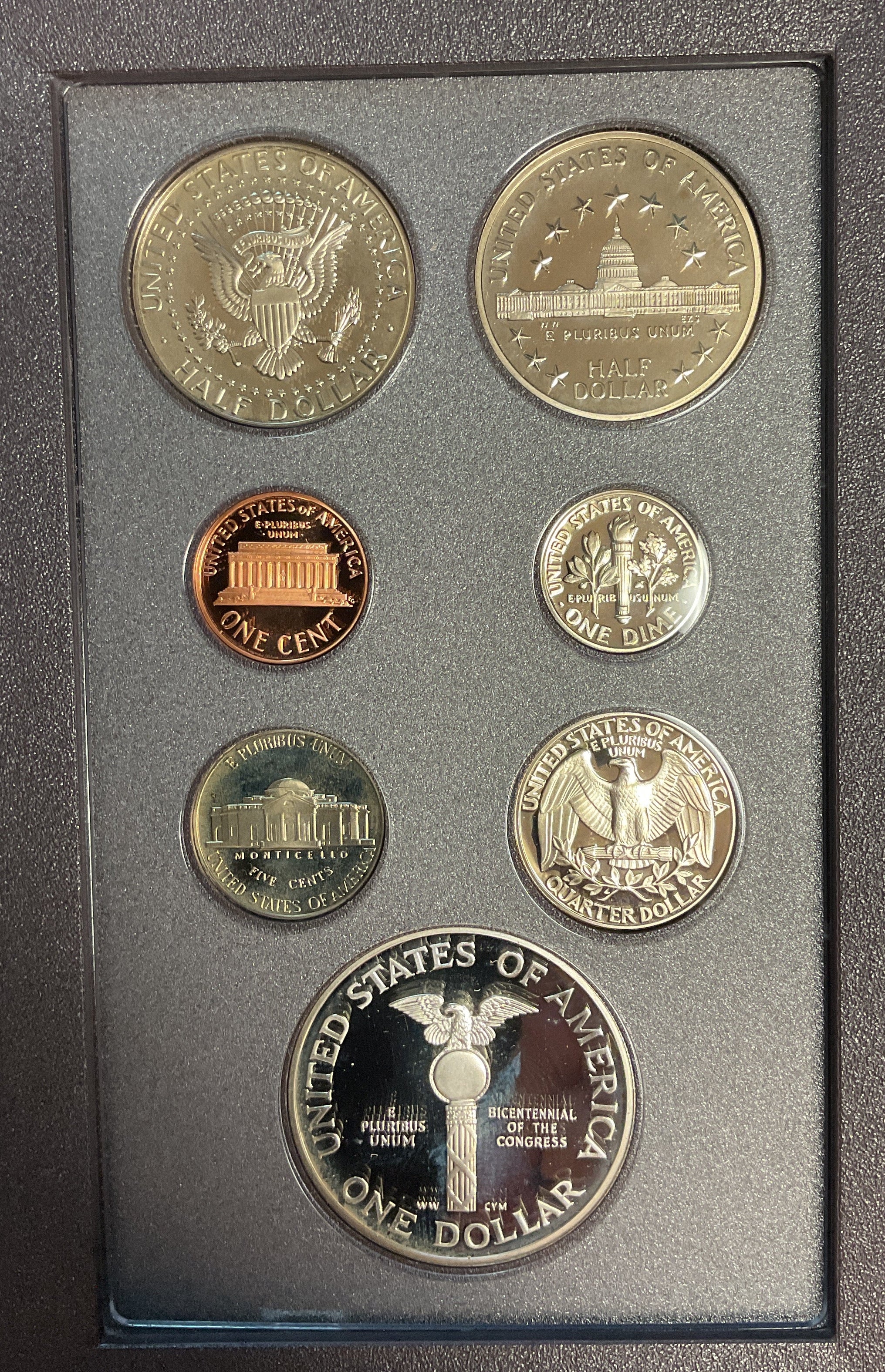 1989 U.S. Mint Prestige Set, Triumph of Democracy Commemorative. Store #PT009