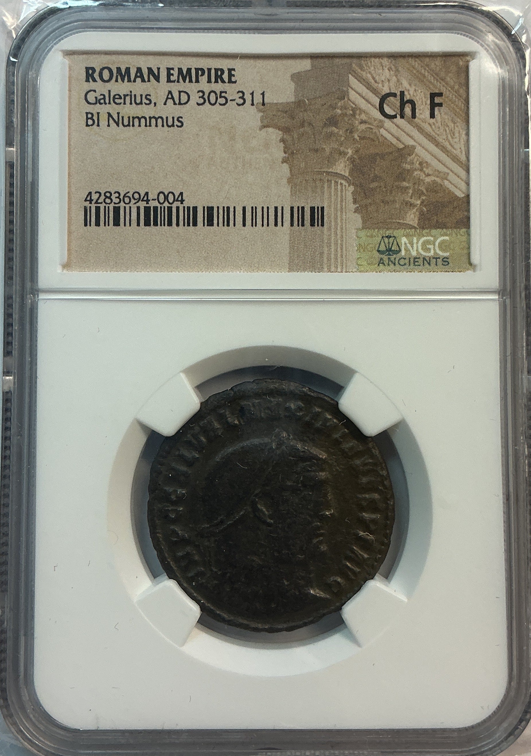 Roman Empire, Galerius, A.D. 305-311, NGC Certified, Store# AT0025