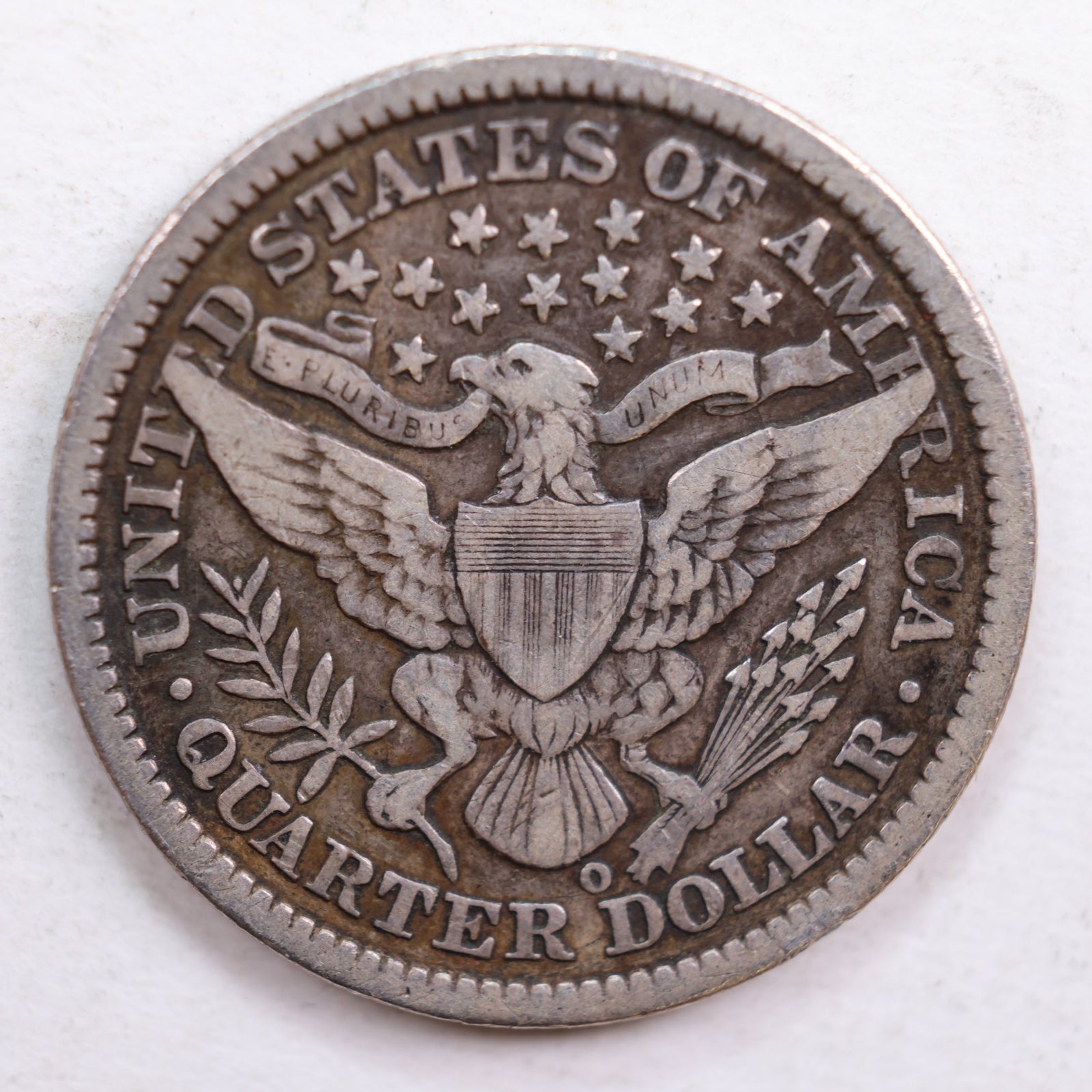 1894-O Barber Silver Quarter, Fine Circulated Collectible Coin, Store #QR611