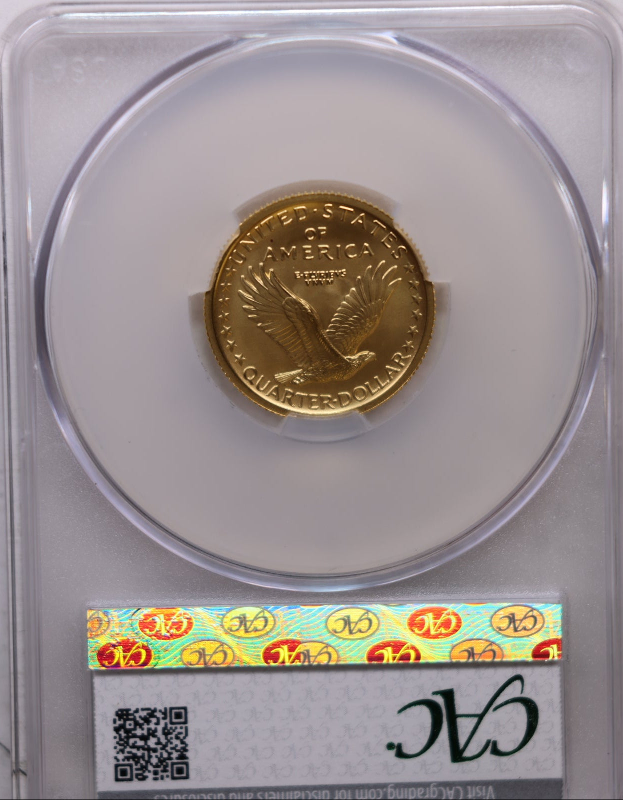 2016-W Gold Standing Liberty Commemorative Coin. CAC Graded SP69, Store #GMC256