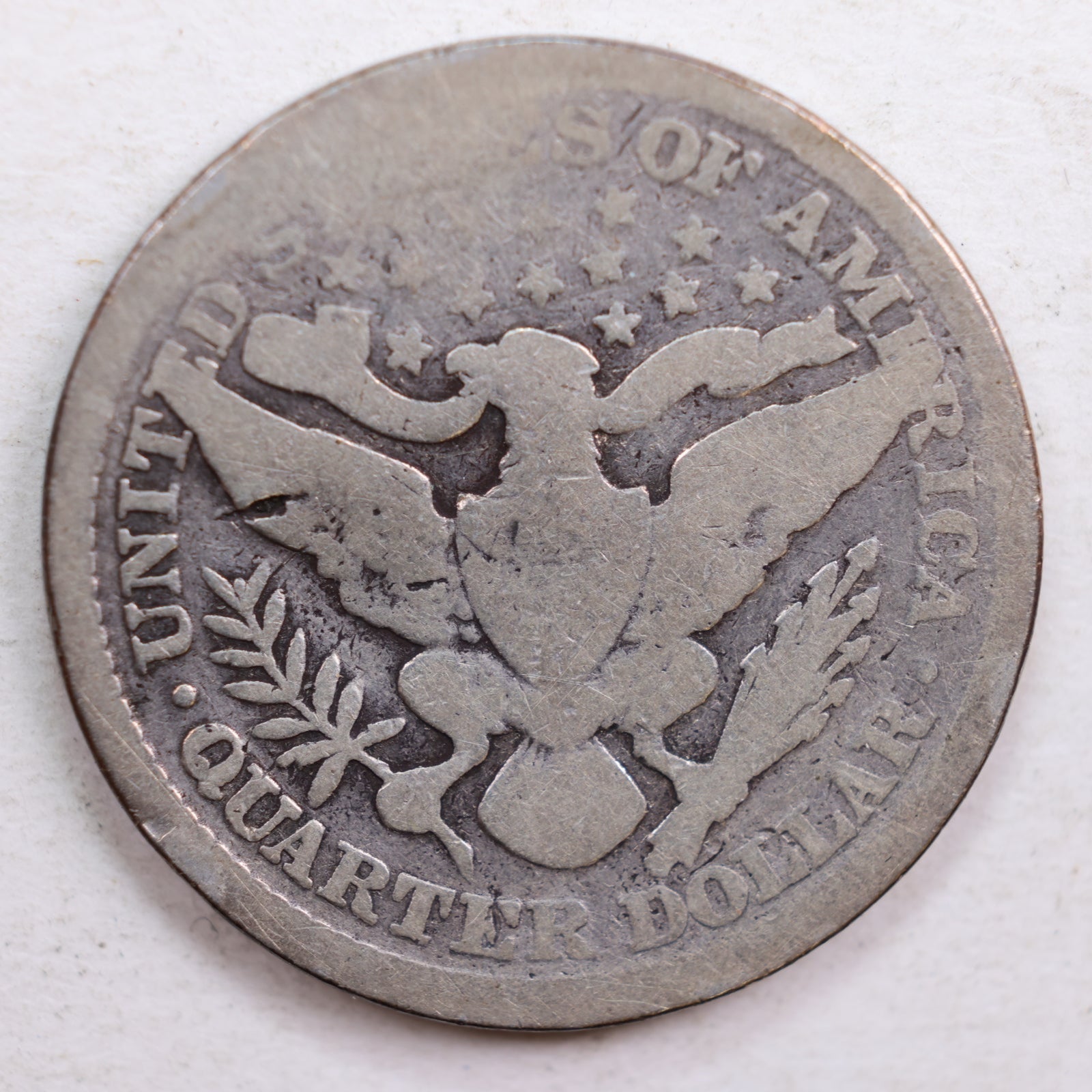 1895 Barber Quarter, Abt Good Circulated Coin, details, Store #QR615