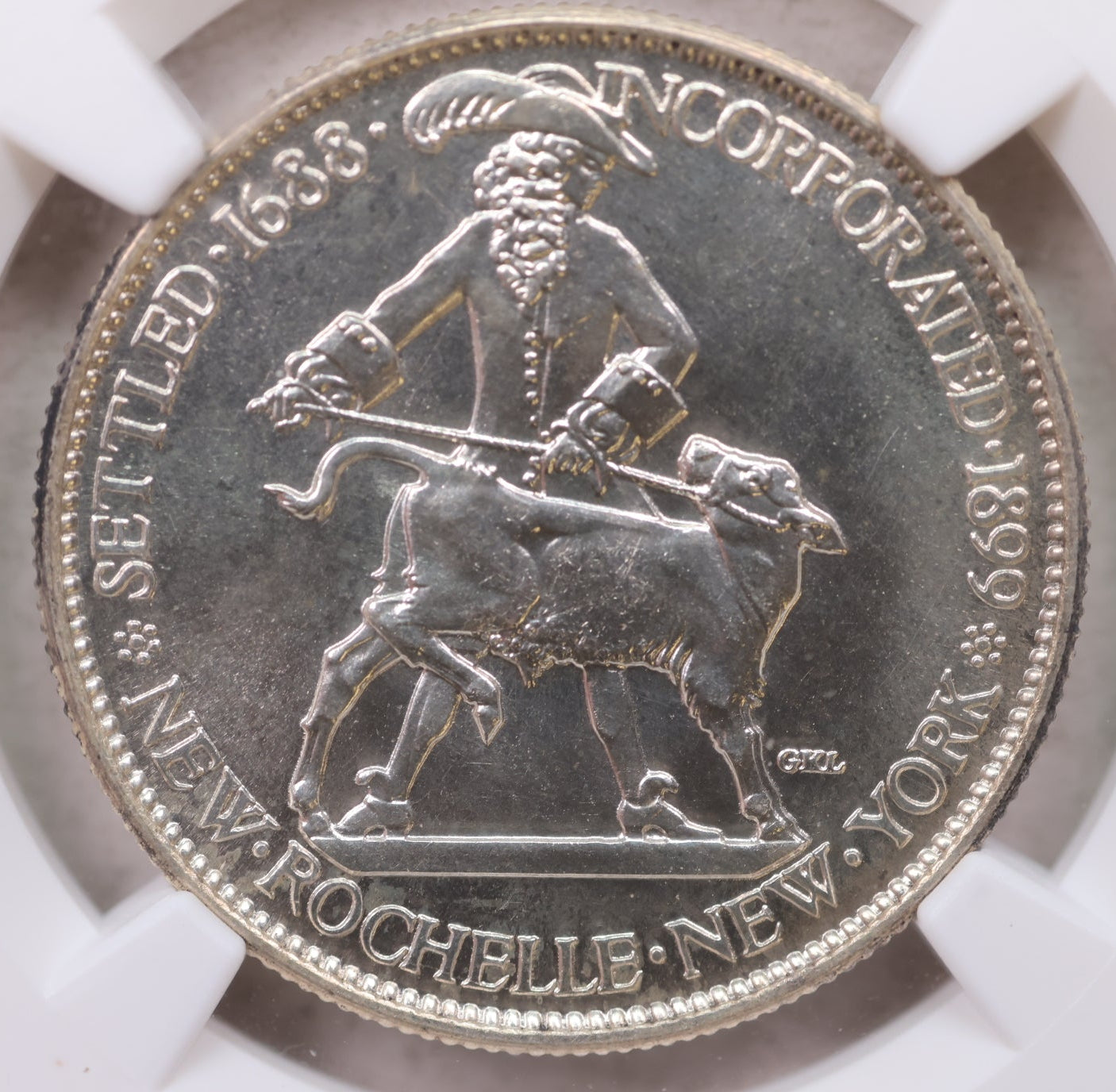 1938 New Rochelle, 'SPECINIM STRIKE, Commemorative, NGC SP-64 CAC, #GEC0059.