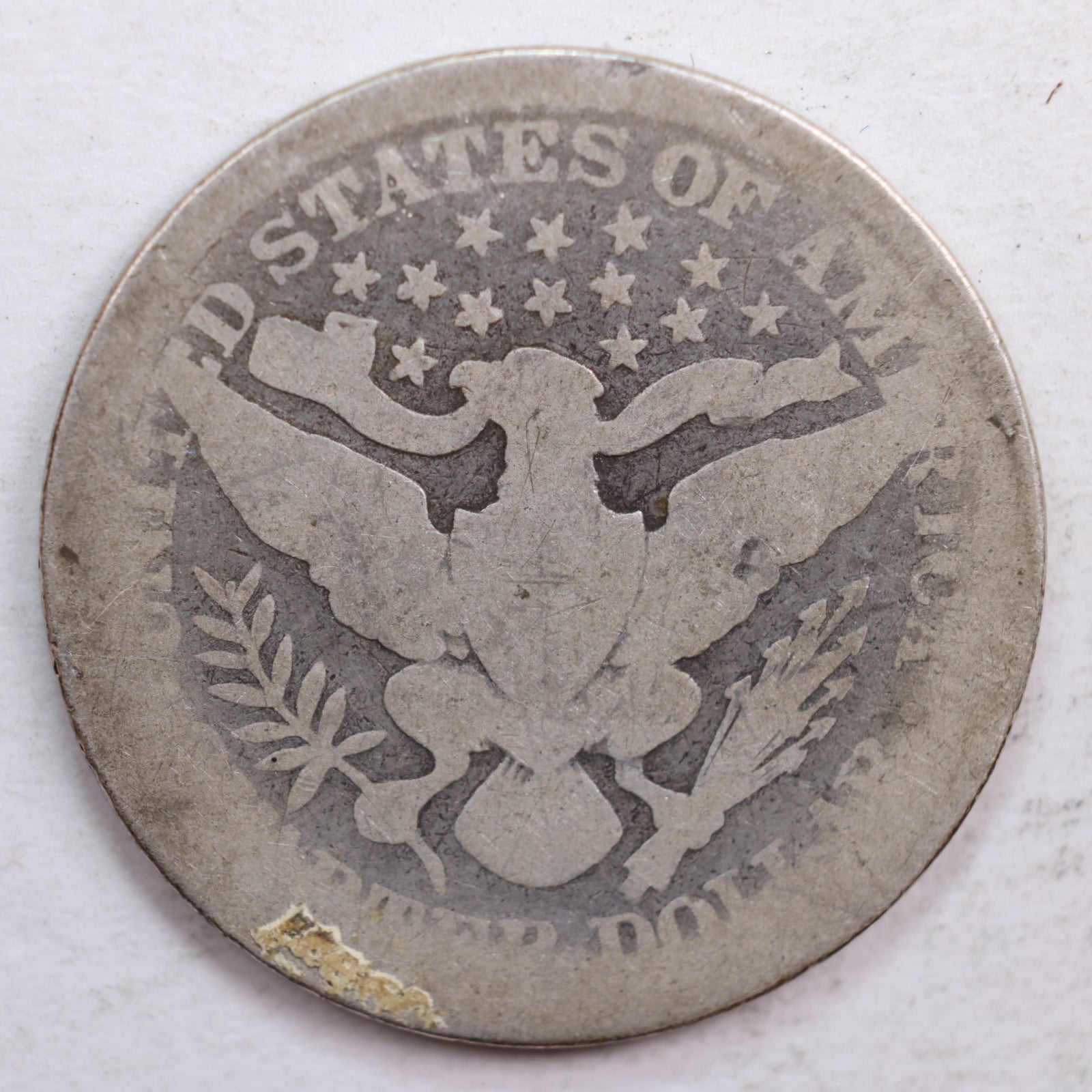 1893 Barber Quarter, Abt Good Circulated Coin, Store #QR627