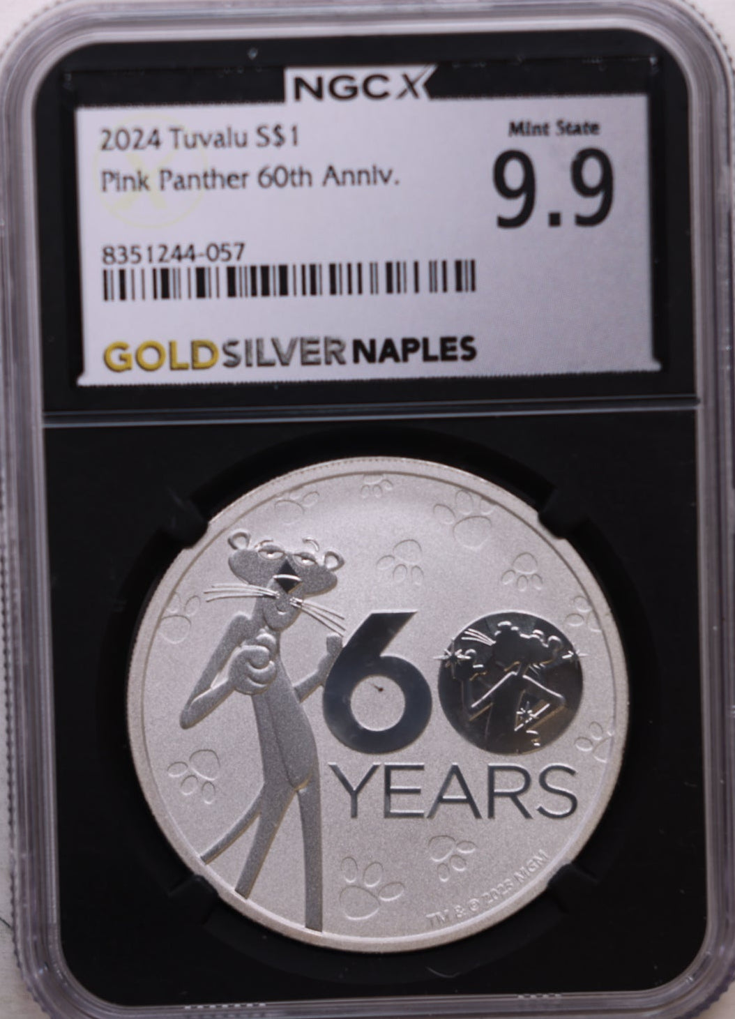 2024 $1, Silver Pink Panther 60th Anniversary, NGCX MS9.9, Store #SR013.