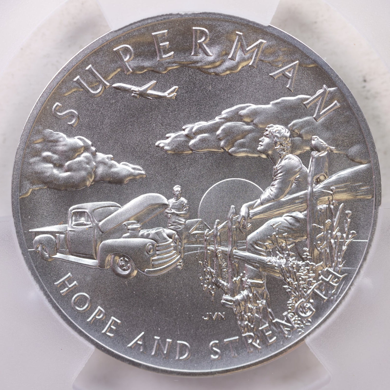 2025 DC -SUPERMAN Commemorative Medal, 2 1/2 OZT, PCGS MS-70., Store GMC137.