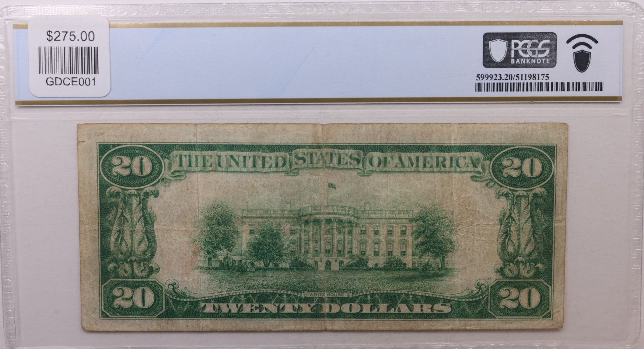 1928 $20 Gold Certificate, PCGS Graded VF-20, Fr# 2402, Store Sale #GCE015.
