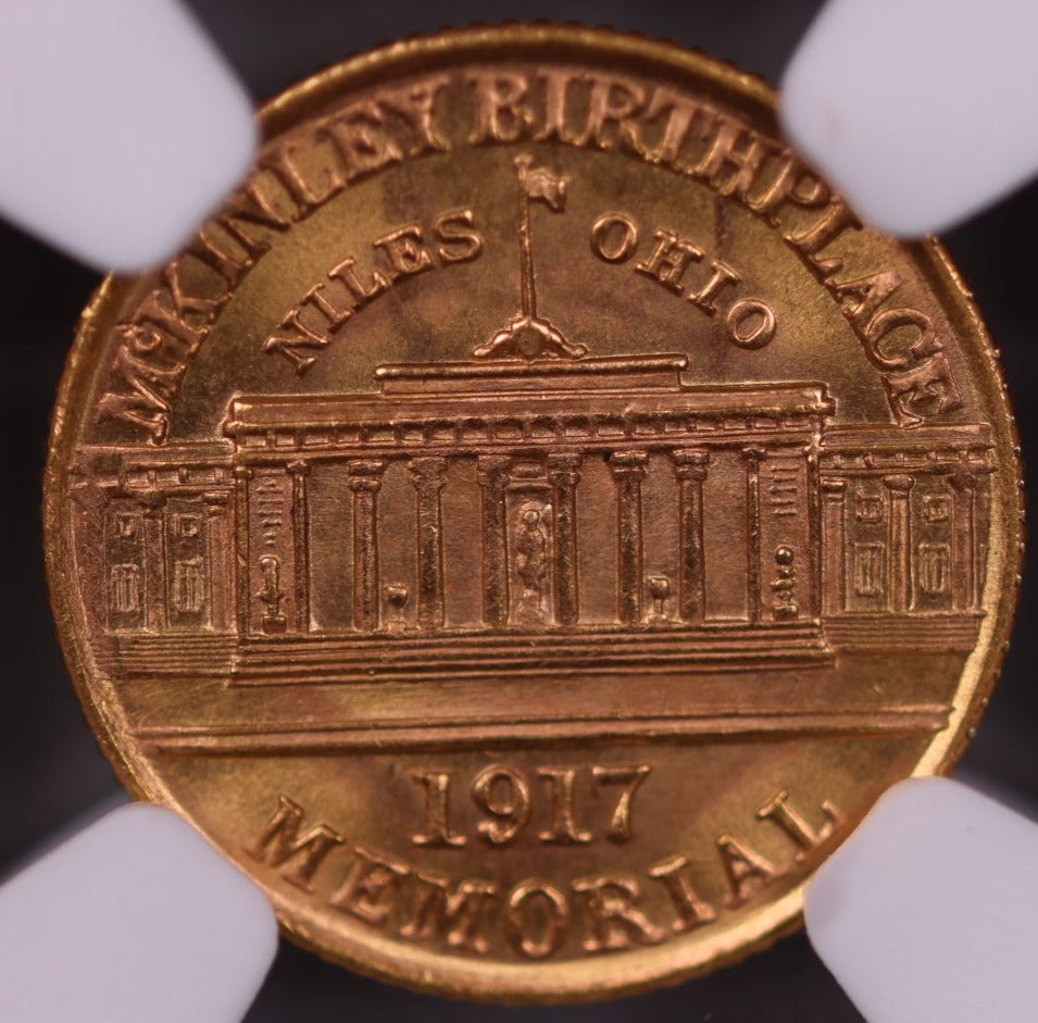 1917 $1 Gold McKinley Commemorative Coin., NGC MS-67., Store #GEC008