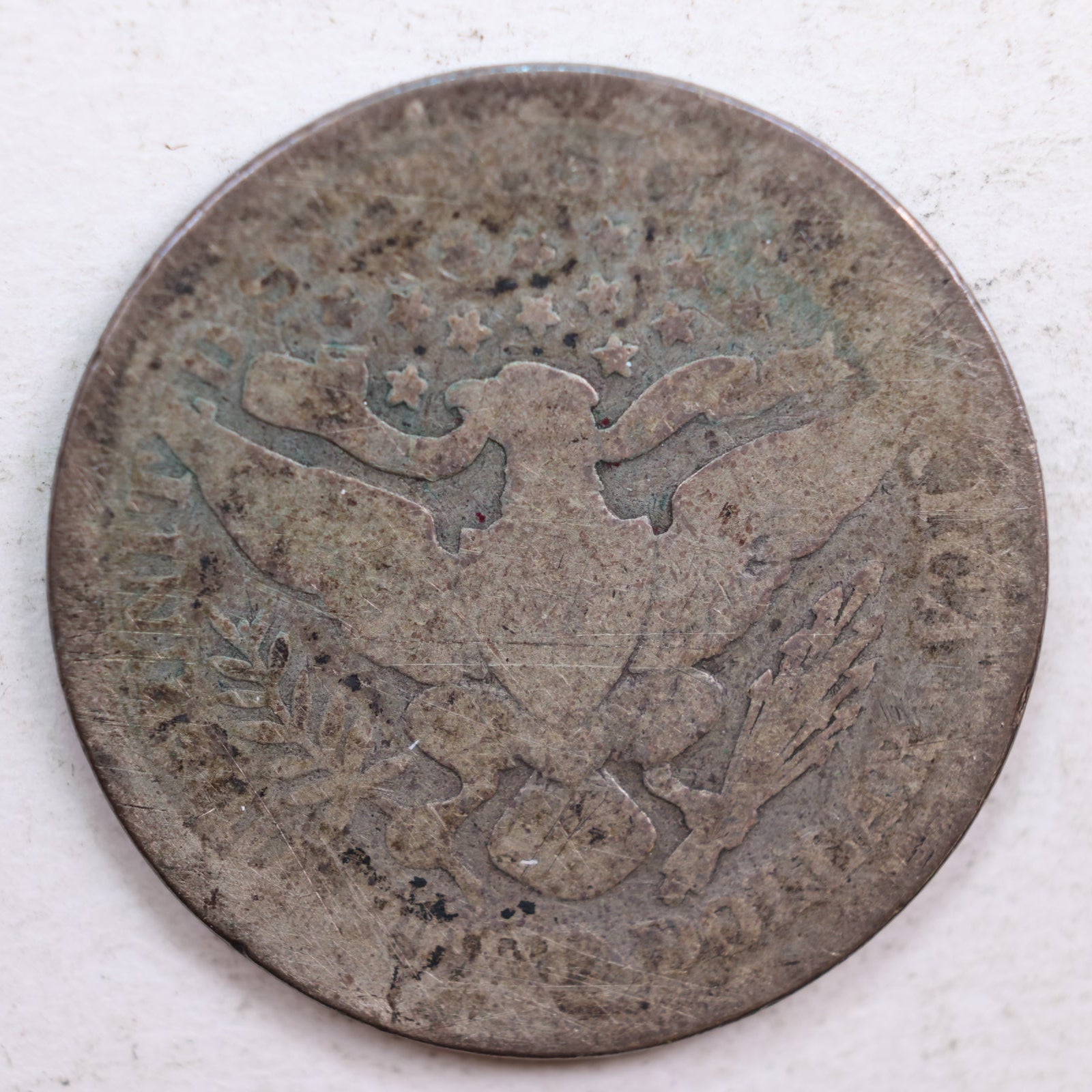 1899 Barber Quarter, Abt Good Circulated Coin, Store #QR655