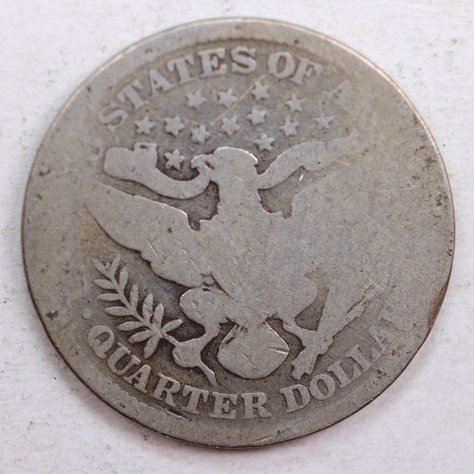 1899 Barber Quarter, Abt Good Circulated Coin, Store #QR657