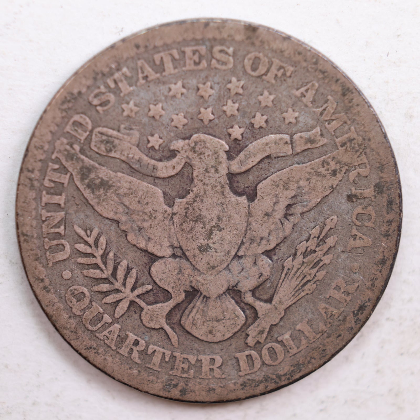 1900 Barber Silver Quarter, Very Good Circulated Coin, Store #QR665